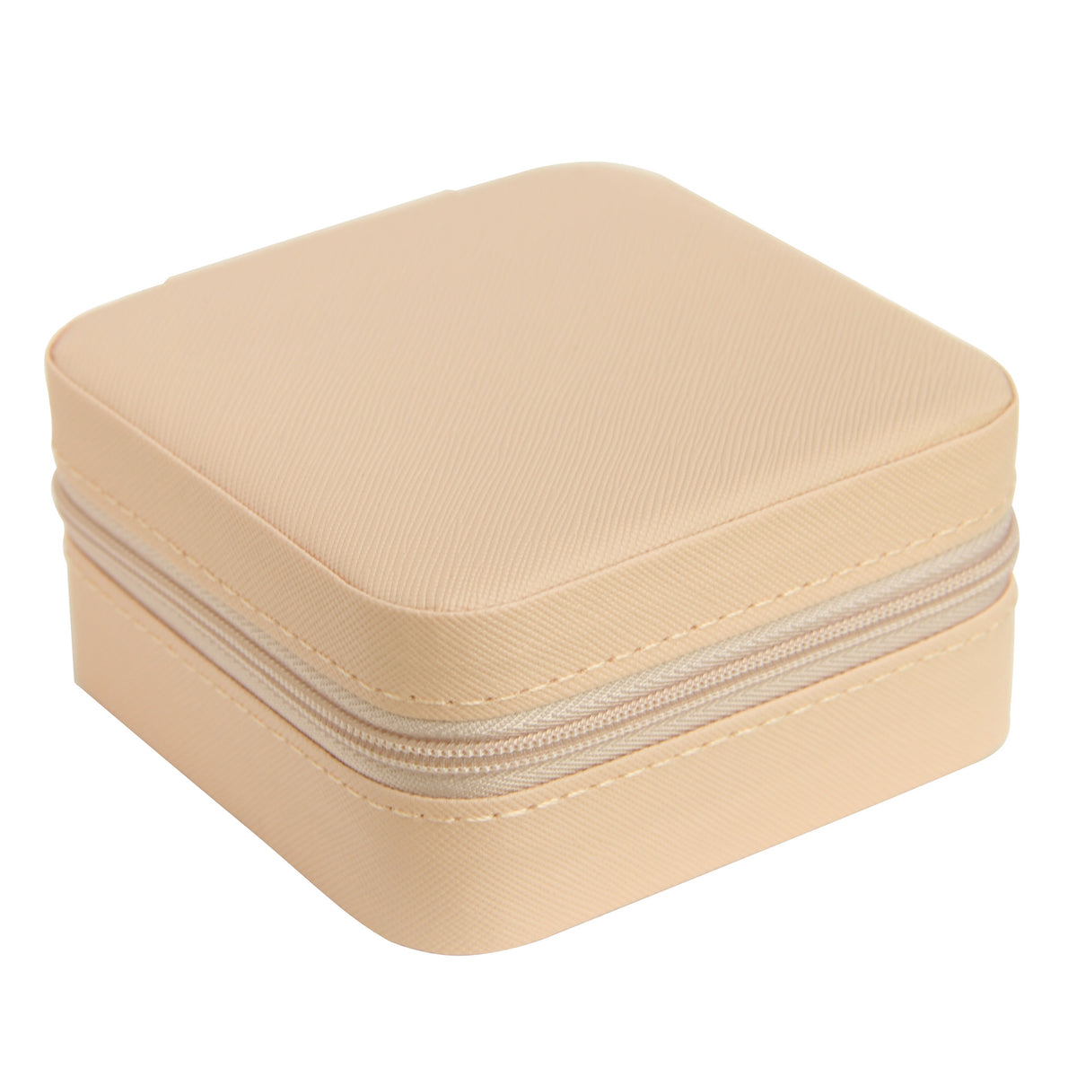 Pink Medium Zipped Travel Jewellery Box