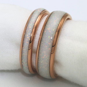 The Golden White Opal Wonder Ring Set