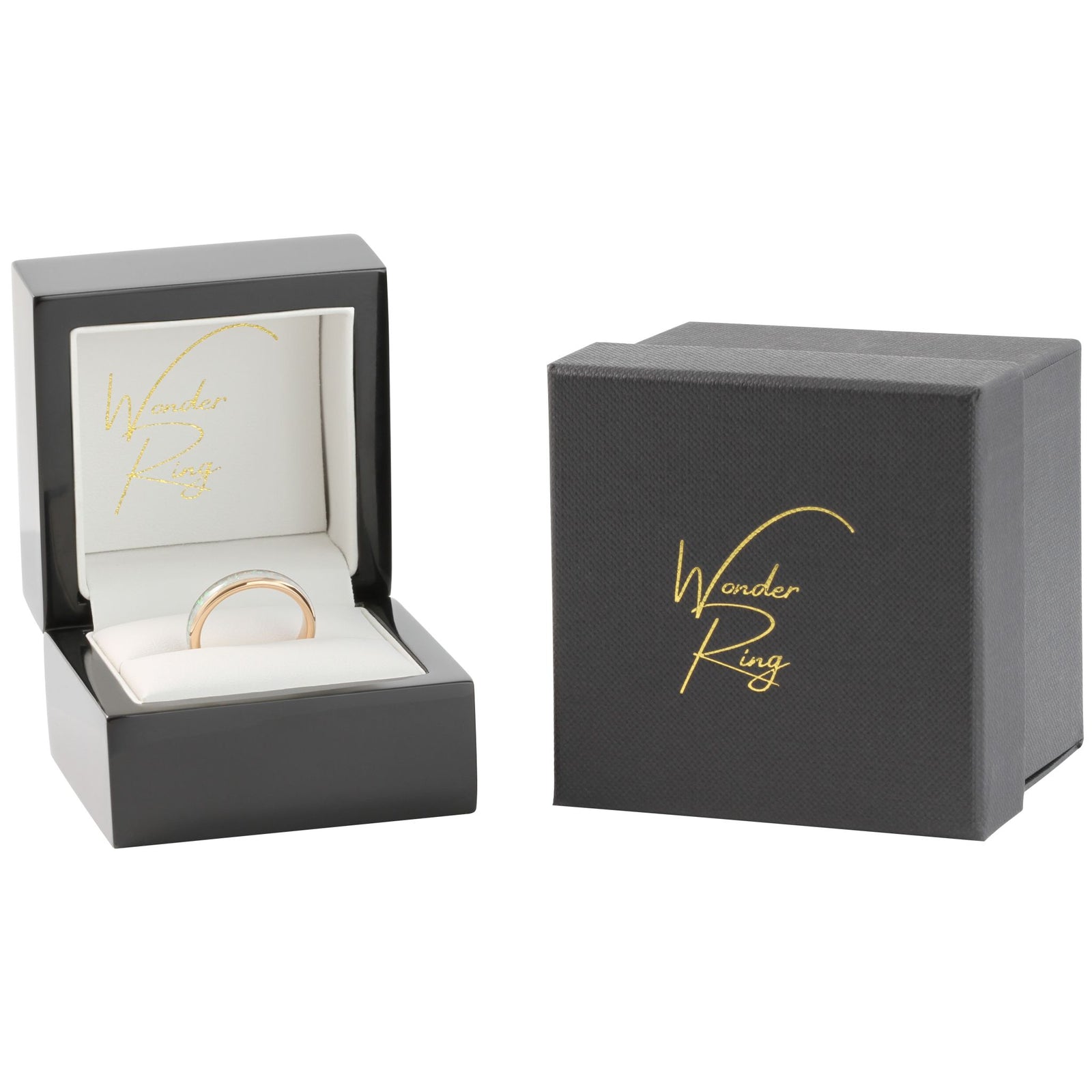 The Rose Gold White Opal 4mm Wonder Ring