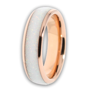 The Rose Gold White Opal 6mm Wonder Ring