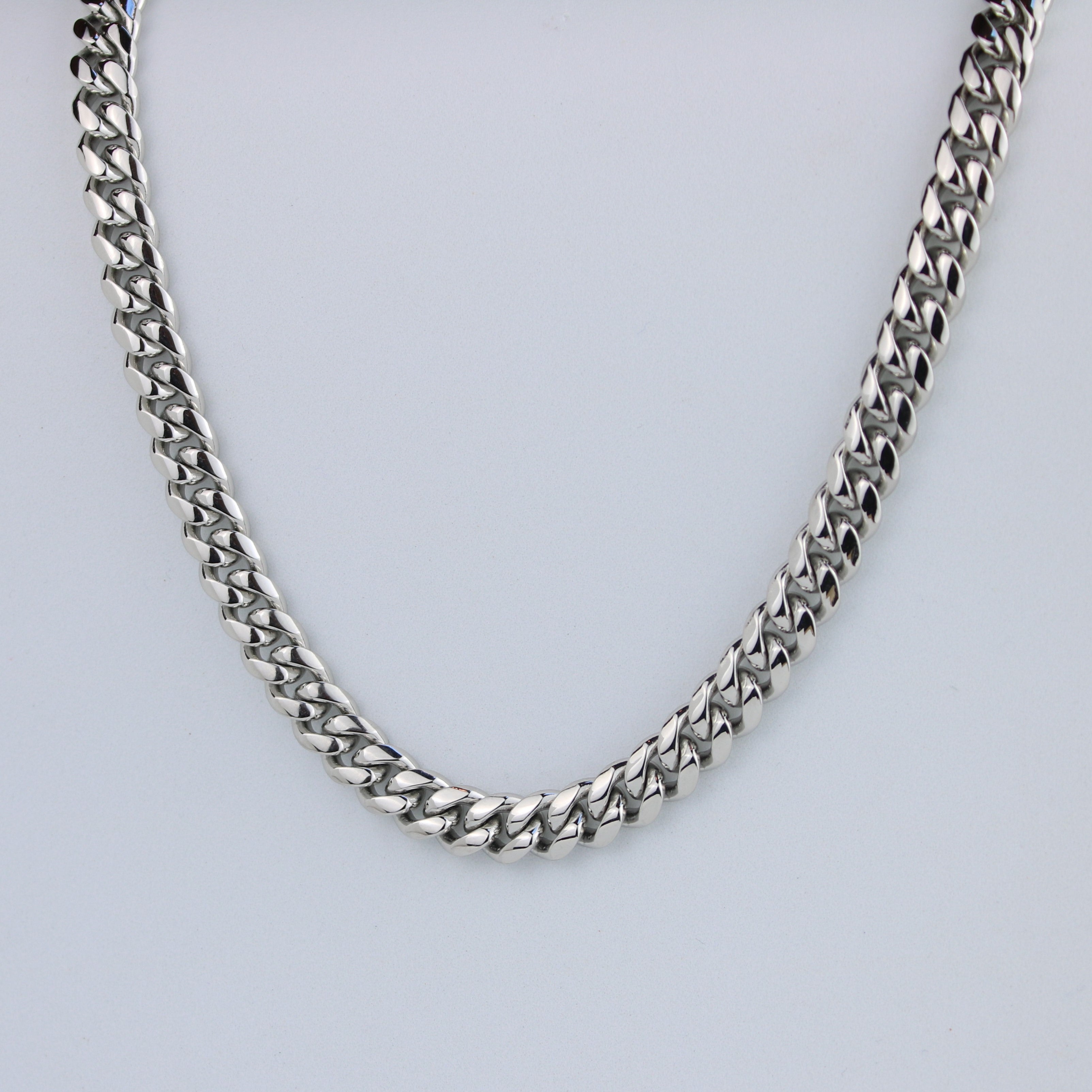The Rock Solid Curb Chain 10mm Stainless Steel Necklace - Rock Solid Rings