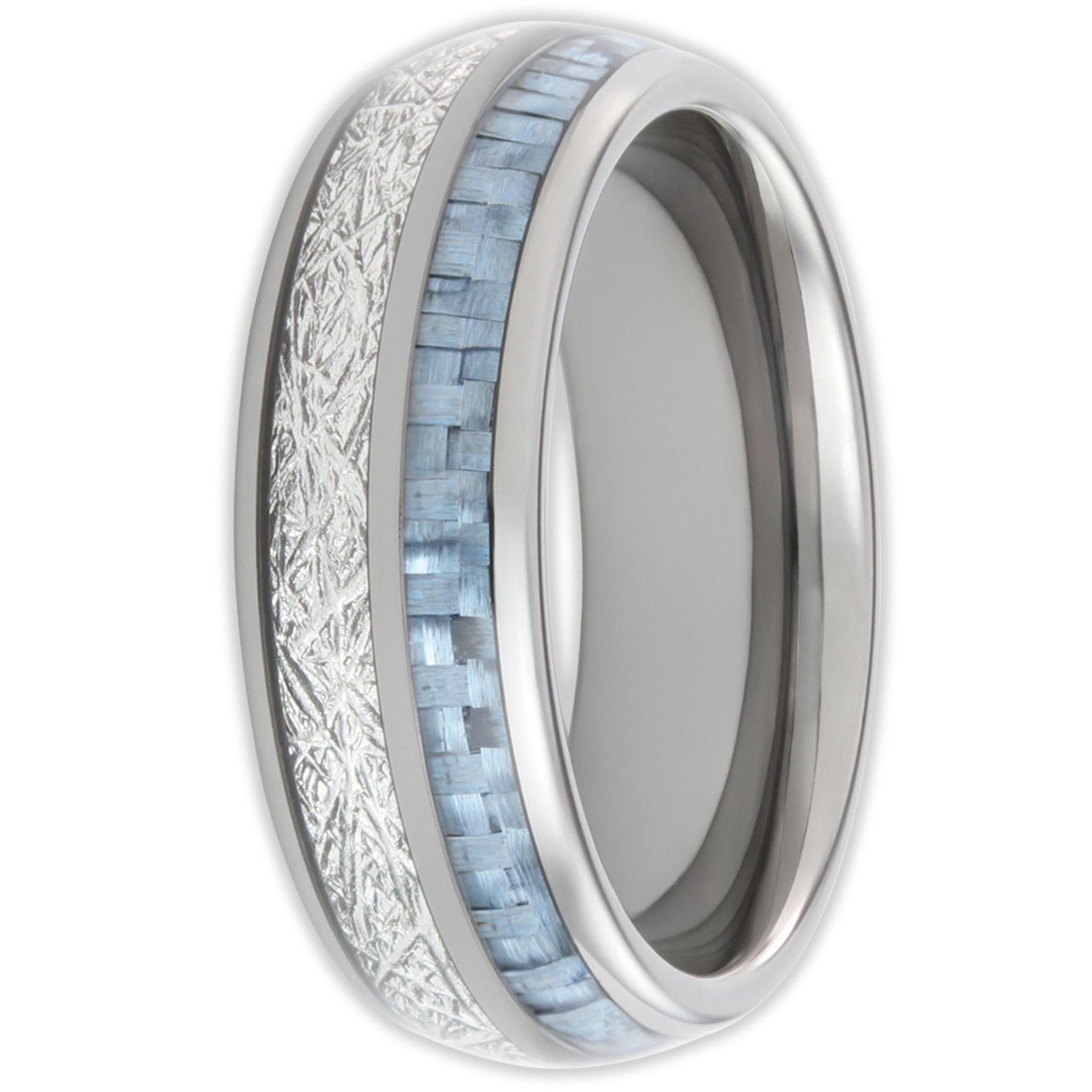 The Steely Blue 8mm Wonder Ring Size z - Clearance 1166