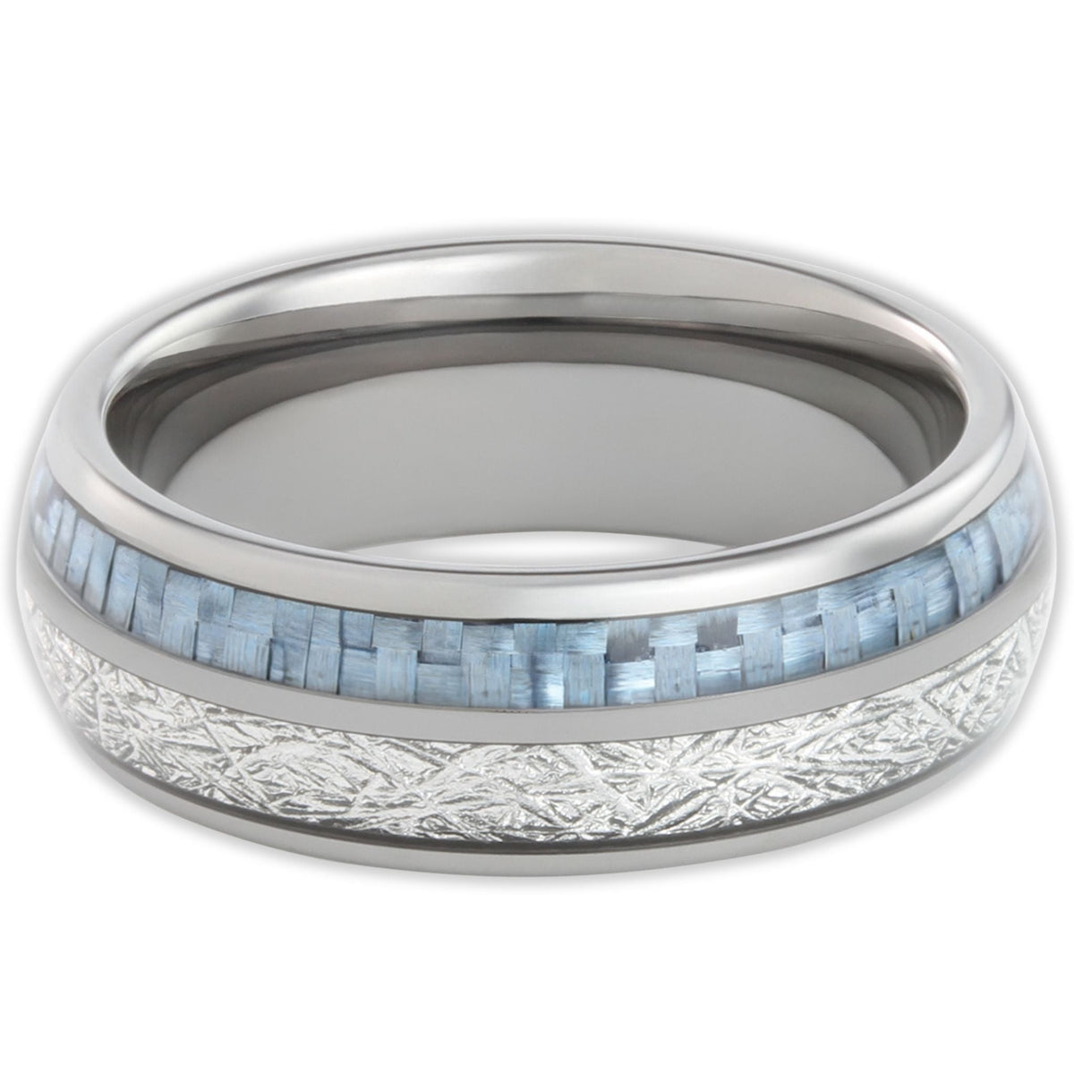 The Steely Blue 8mm Wonder Ring Size z - Clearance 1166