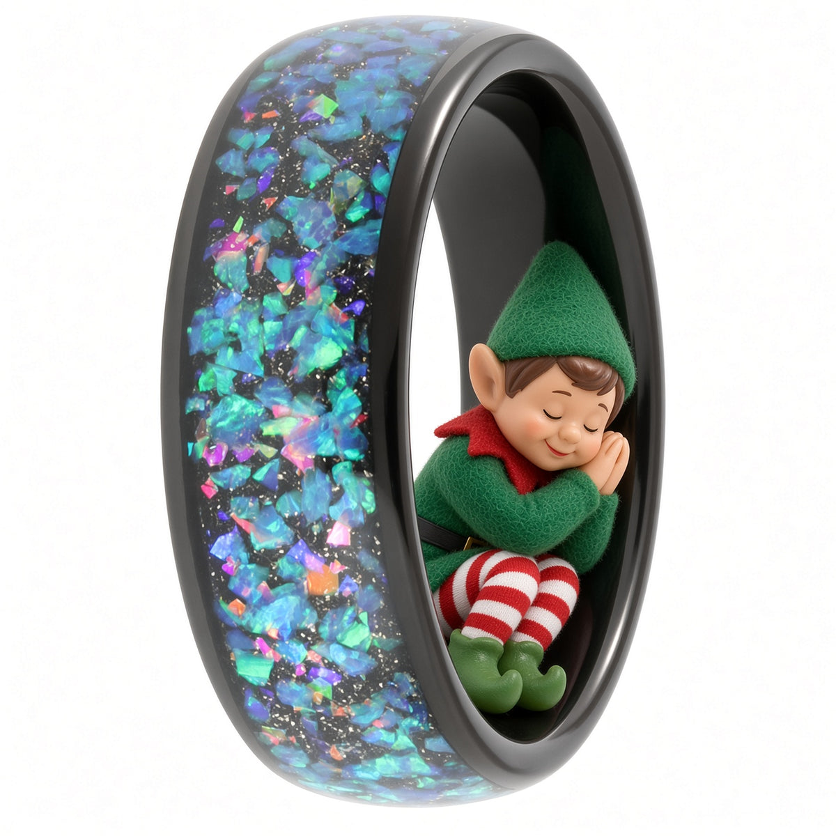 The Black Opal 8mm Wonder Ring