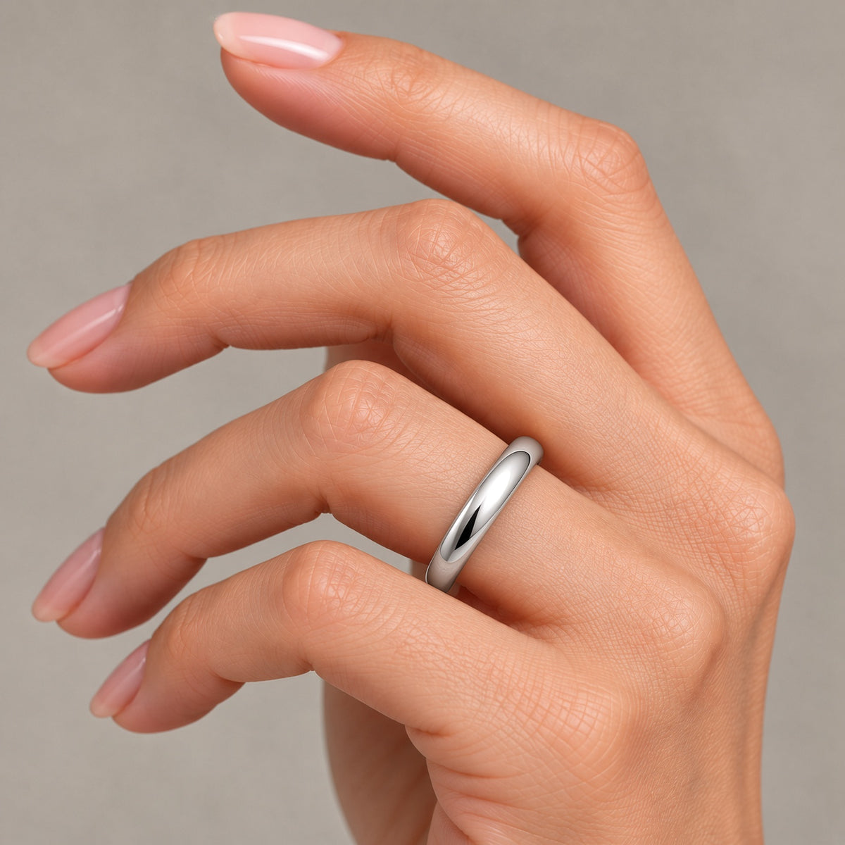 White Gold 3mm Wonder Ring
