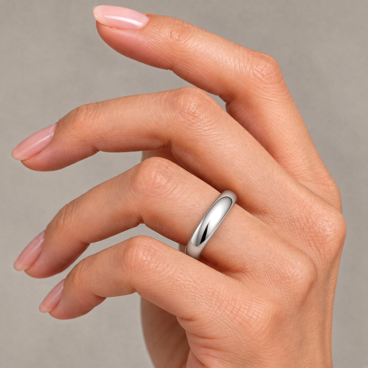 White Gold 4mm Wonder Ring