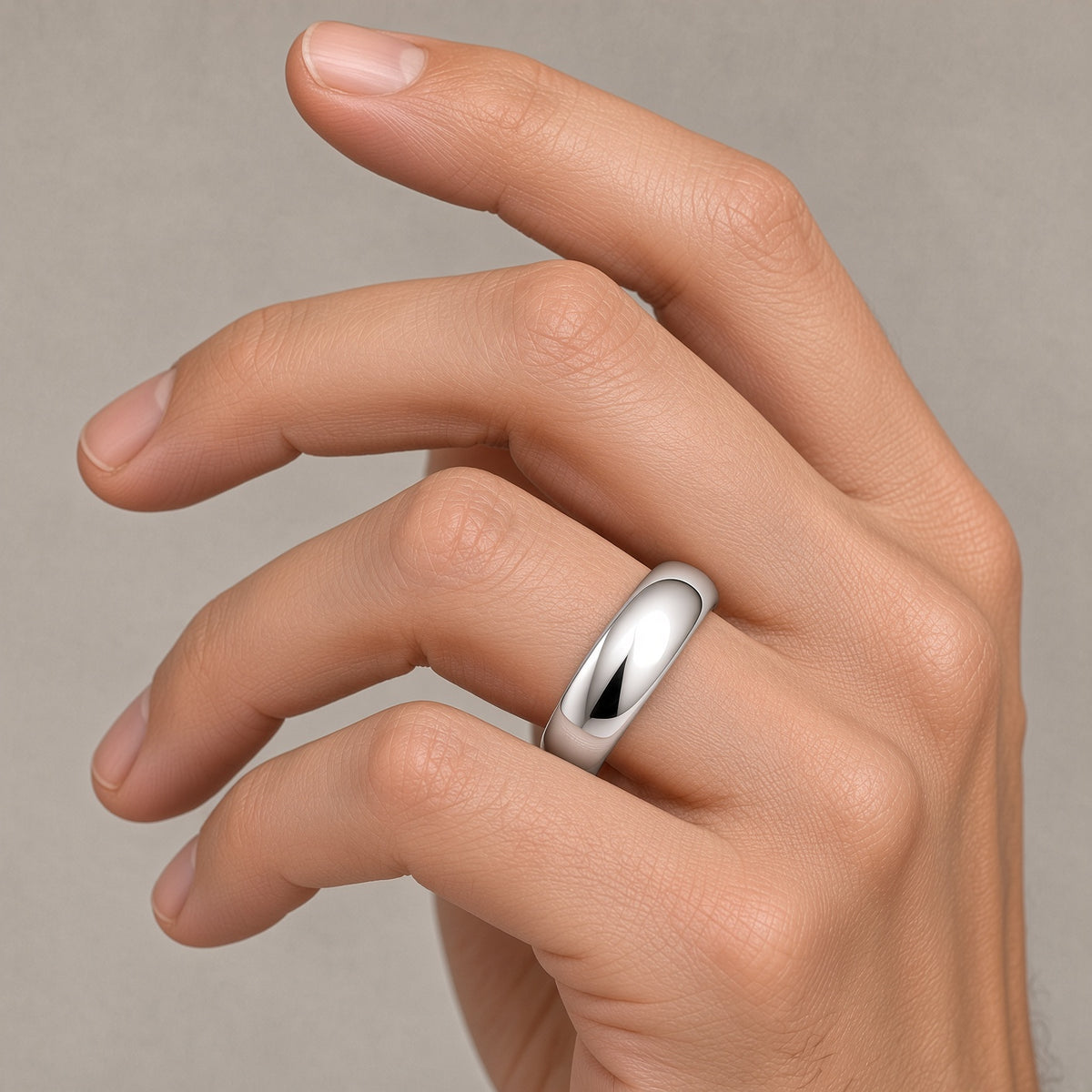 White Gold 6mm Wonder Ring