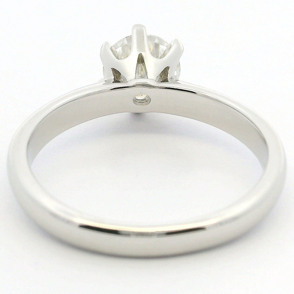1ct Round Brilliant Moissanite Solitaire Engagement Ring | White Gold Dazzle Ring