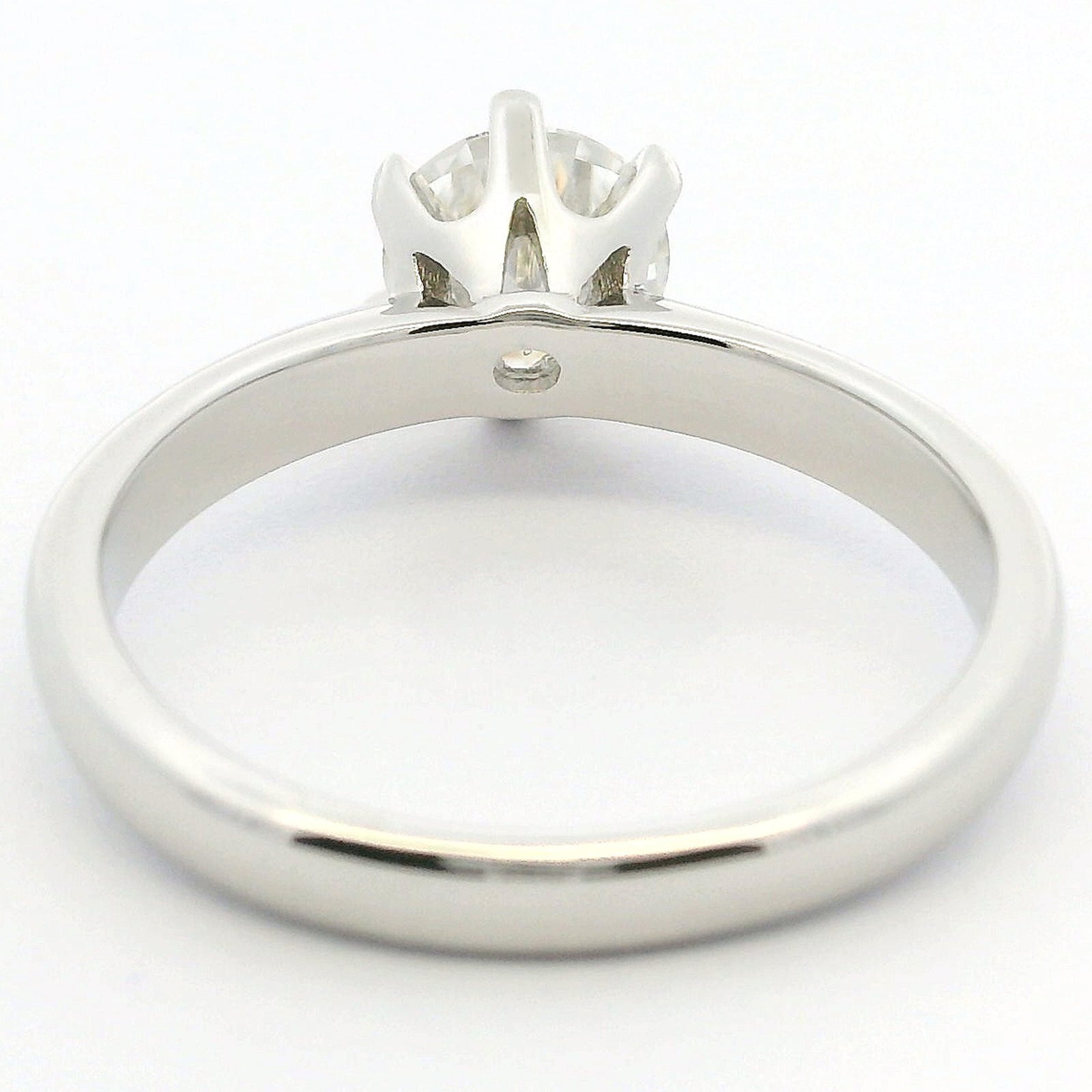 1ct Round Brilliant Moissanite Solitaire Engagement Ring | White Gold Dazzle Ring