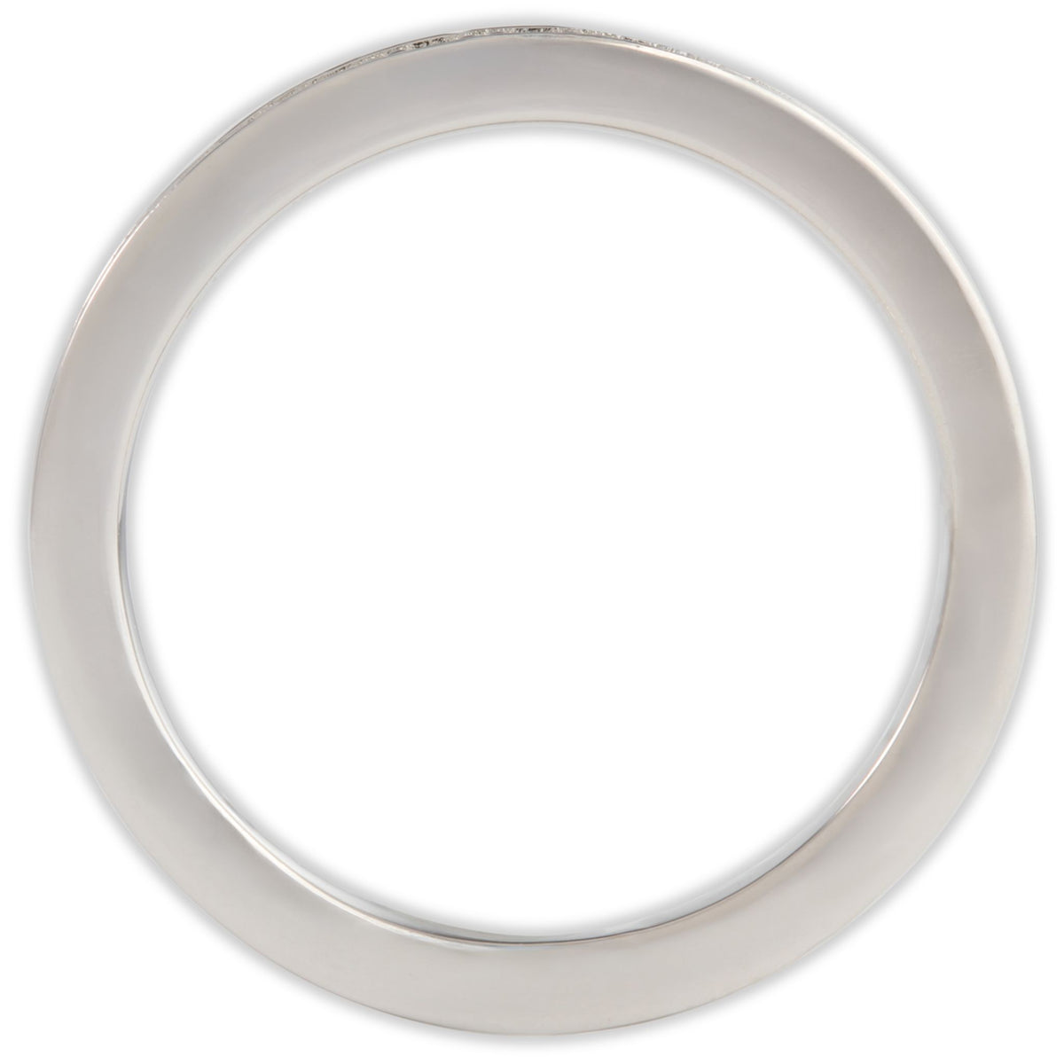 White Gold 1ct Round Moissanite Full Eternity Dazzle Ring