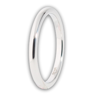 White Gold 2mm Wonder Ring