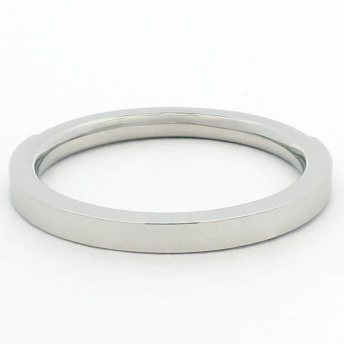 2mm White Gold Half Glitz Eternity Ring | Cubic Zirconia Stacking Ring