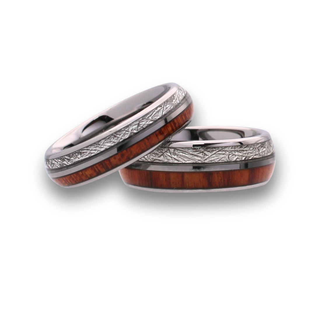 Mens tungsten and wood wedding bands clearance