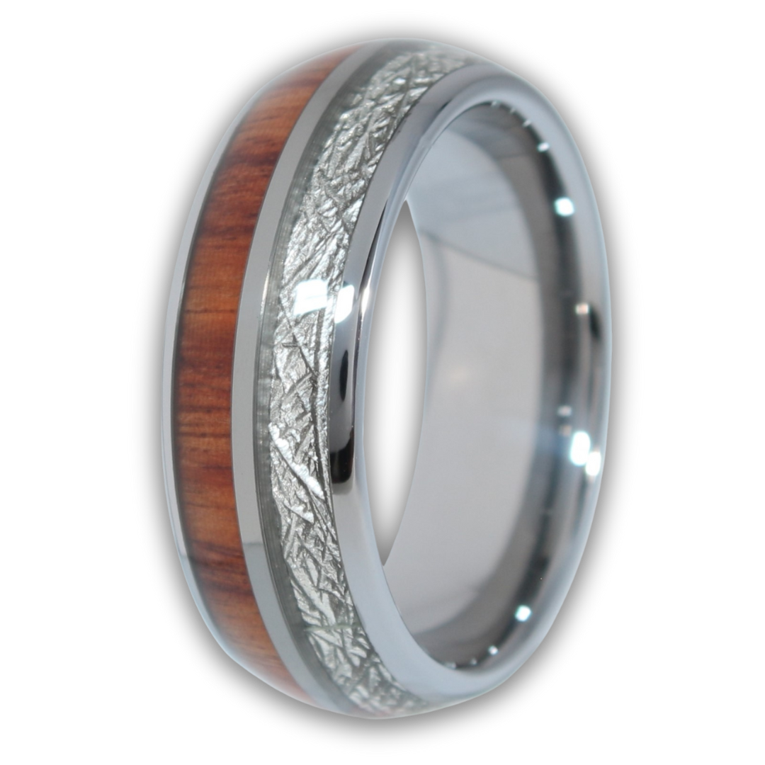 Tungsten and platinum wedding band on sale