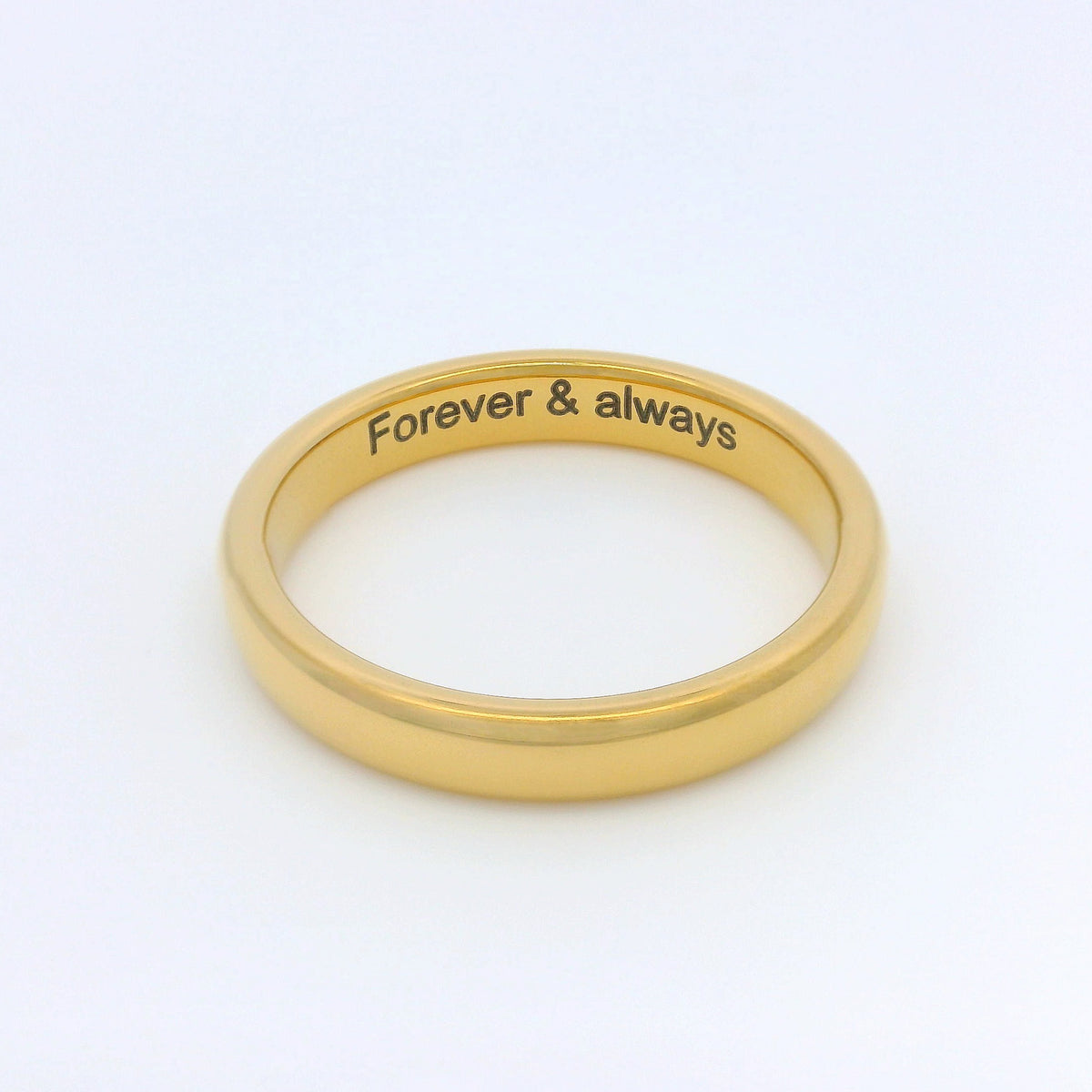 Gold 3mm Wonder Ring Size L - Clearance 1133