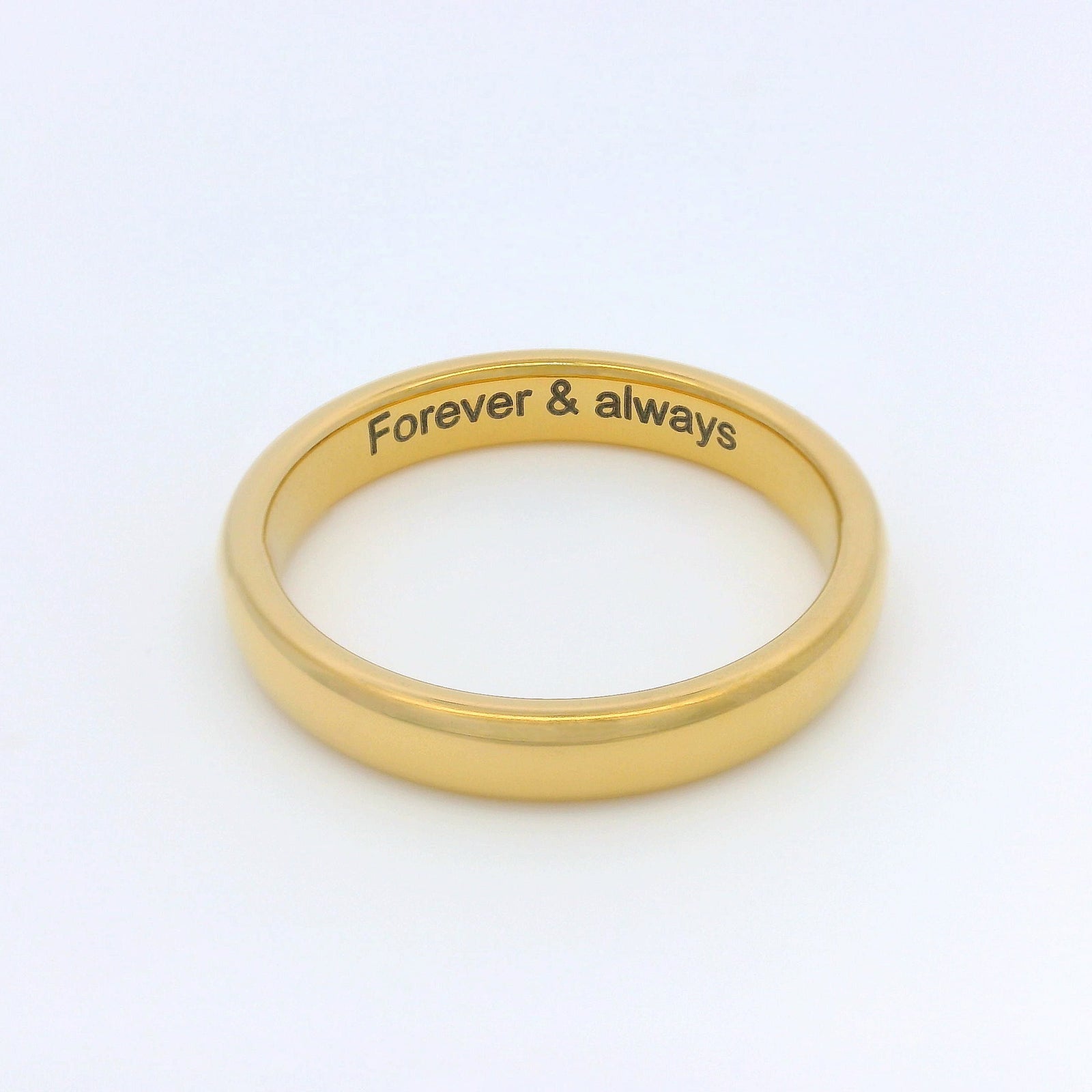 Gold 3mm Wonder Ring Size L - Clearance 1133