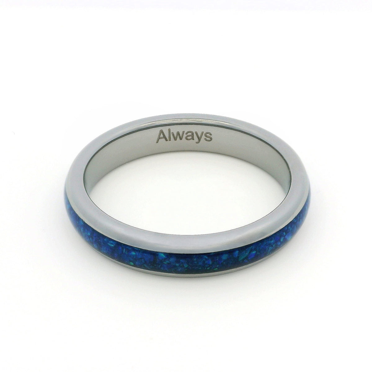 The Blue Opal 4mm Wonder Ring Size S - Clearance 1174