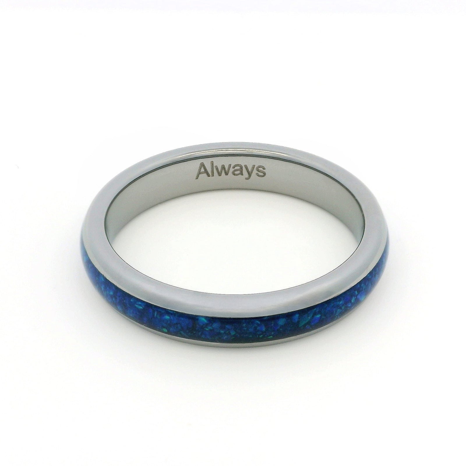 The Blue Opal 4mm Wonder Ring Size S - Clearance 1174