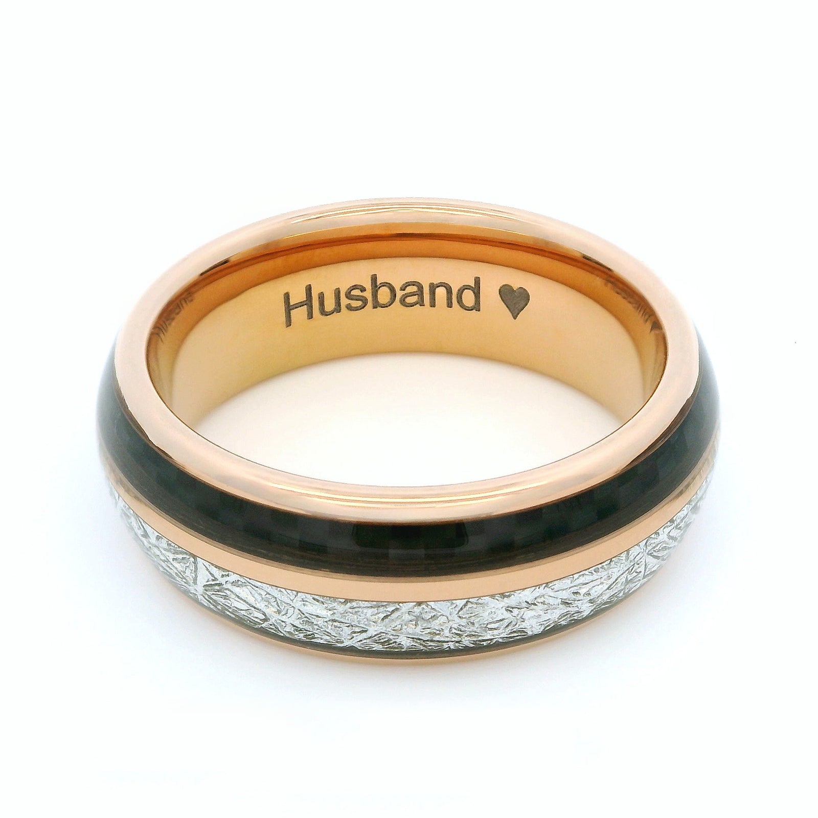 The Rosie Black 8mm Wonder Ring Size U - Clearance 1162