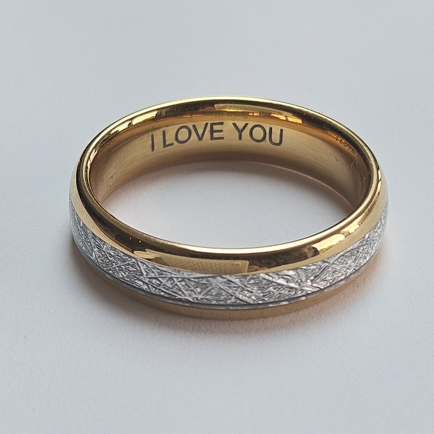 The Golden Steel 6mm Wonder Ring Size V - Clearance 1051