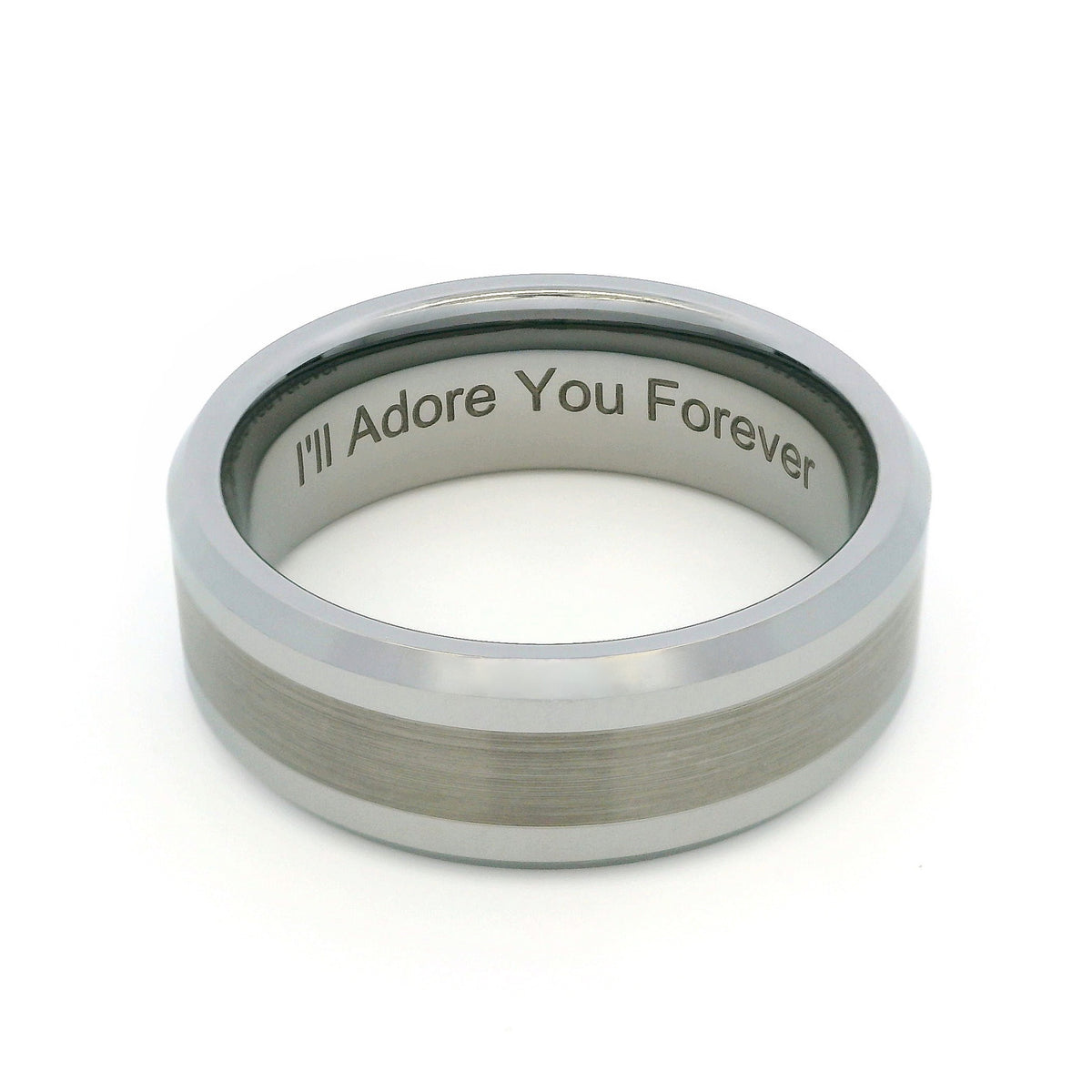 Brushed 8mm Wonder Ring Size W - Clearance 1184