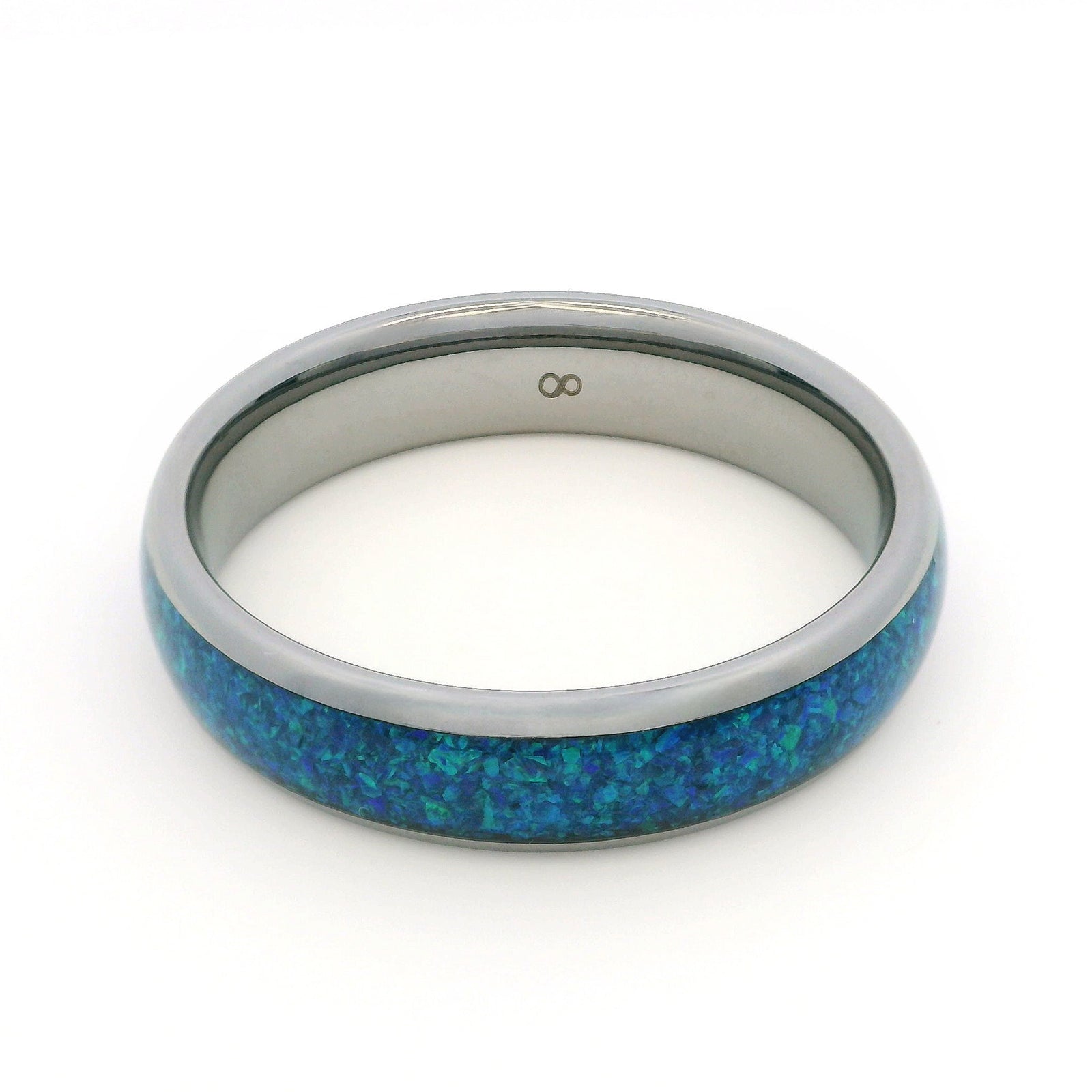 The Blue Opal 6mm Wonder Ring Size Z+3 - Clearance 1183