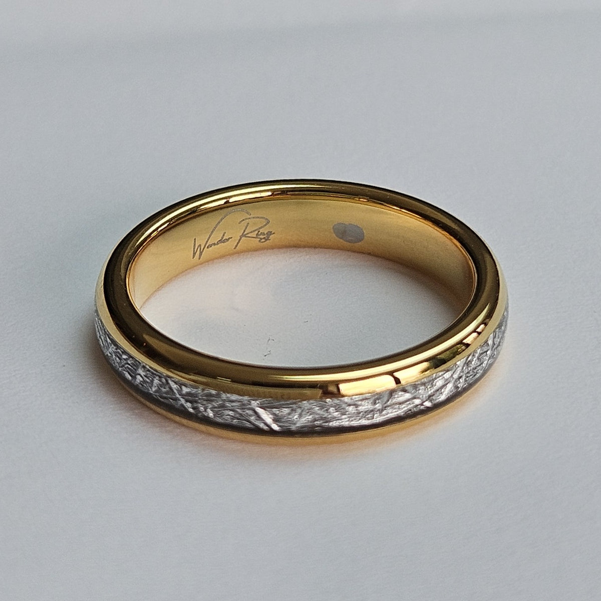 The Golden Steel 4mm Wonder Ring Size O - Clearance 1105
