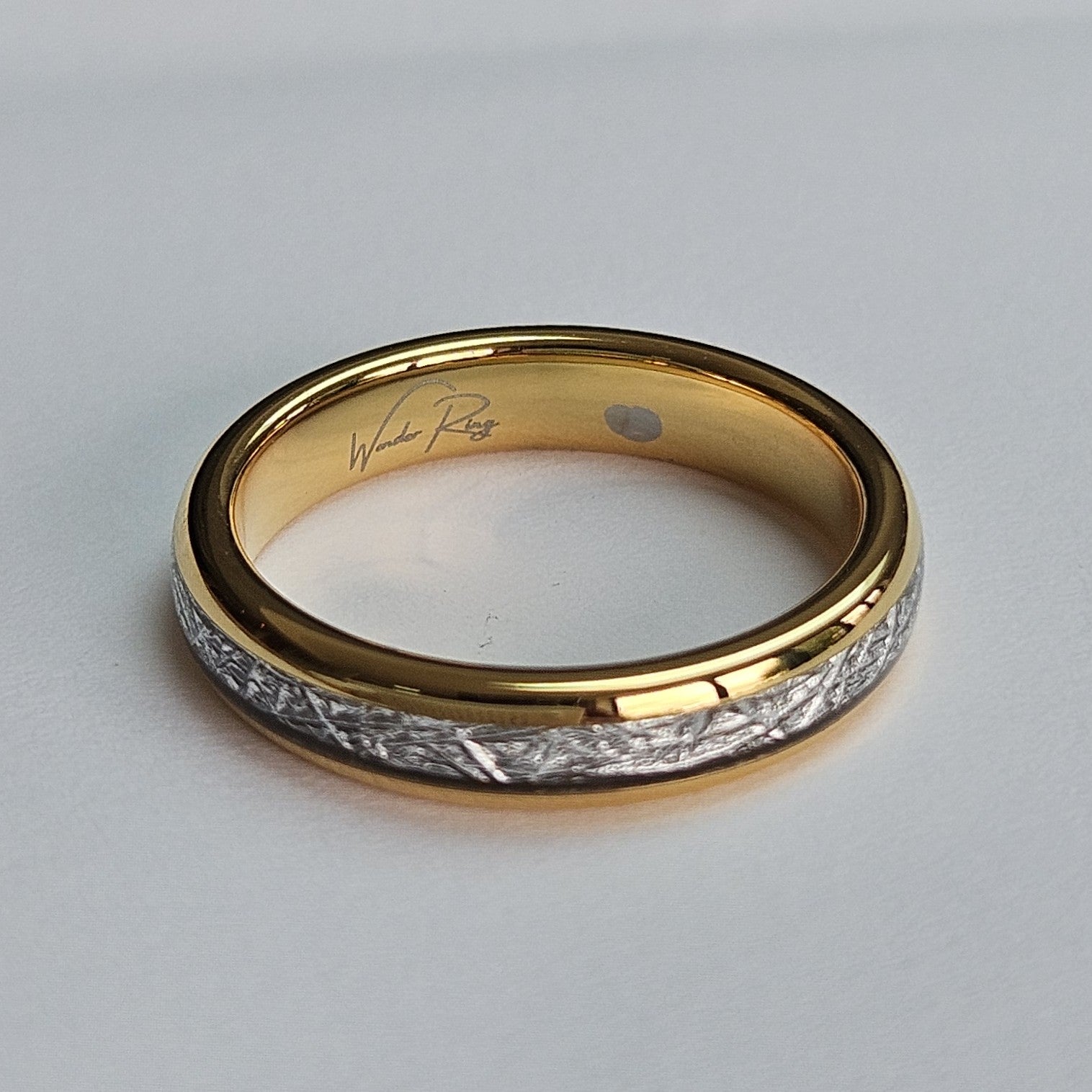 The Golden Steel 4mm Wonder Ring Size O - Clearance 1105