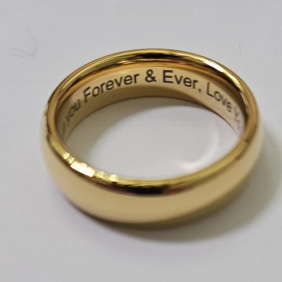Gold 6mm Wonder Ring Size S - Clearance 1039