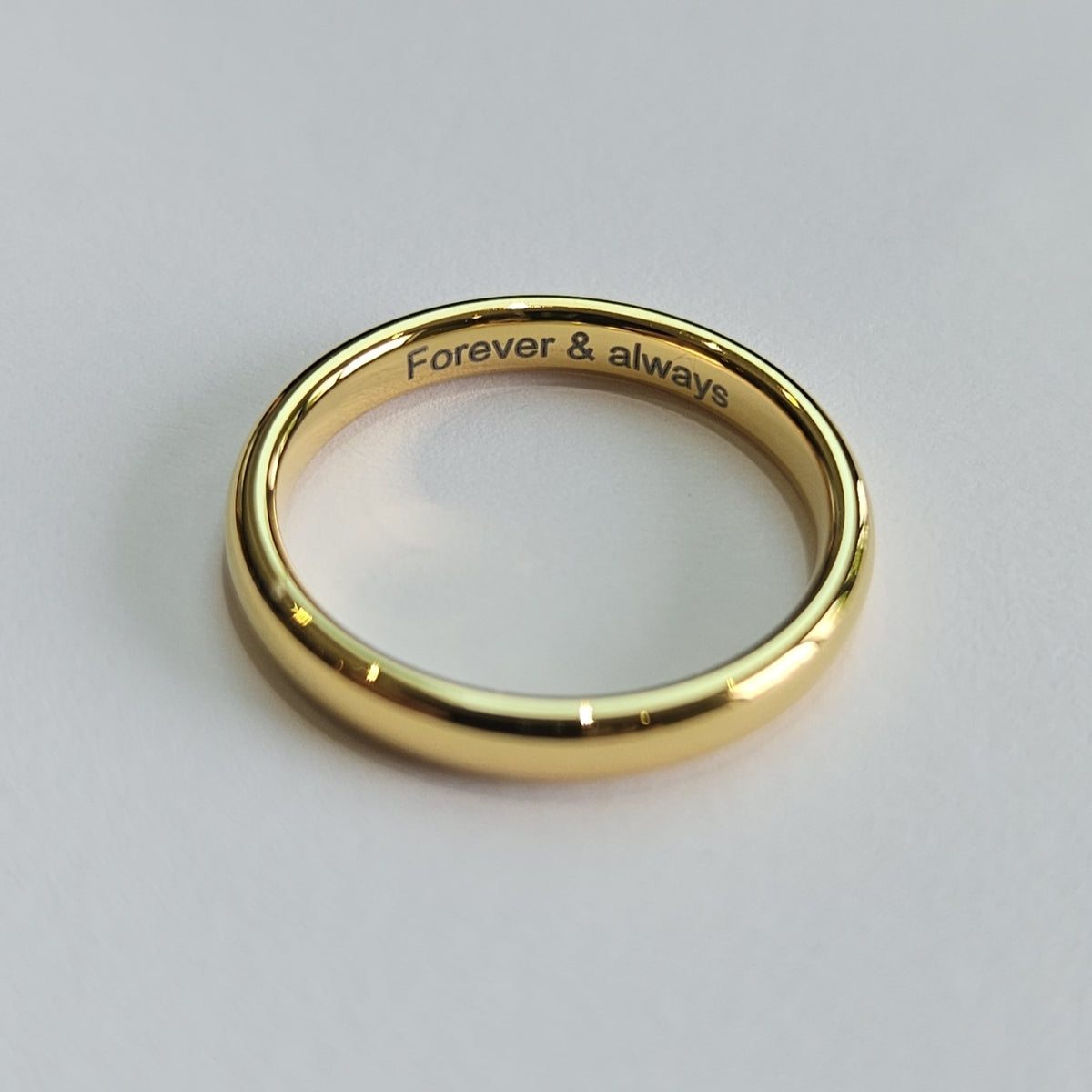 Gold 3mm Wonder Ring Size L - Clearance 1043