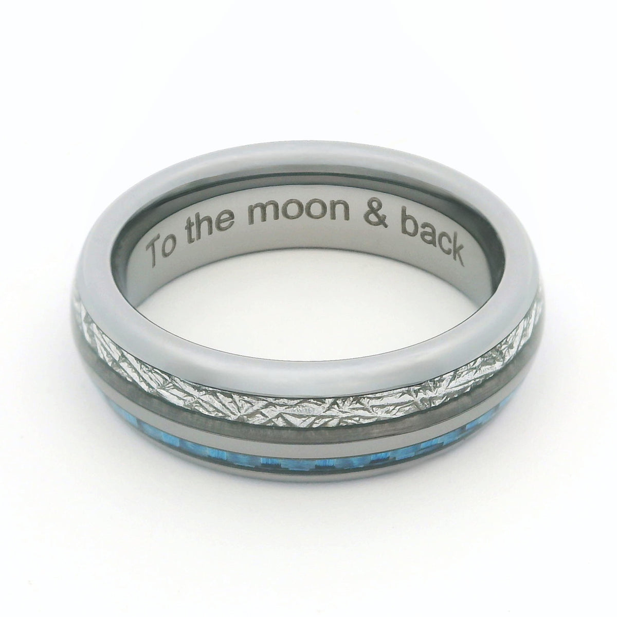The Steely Blue 6mm Wonder Ring Size N - Clearance 1199