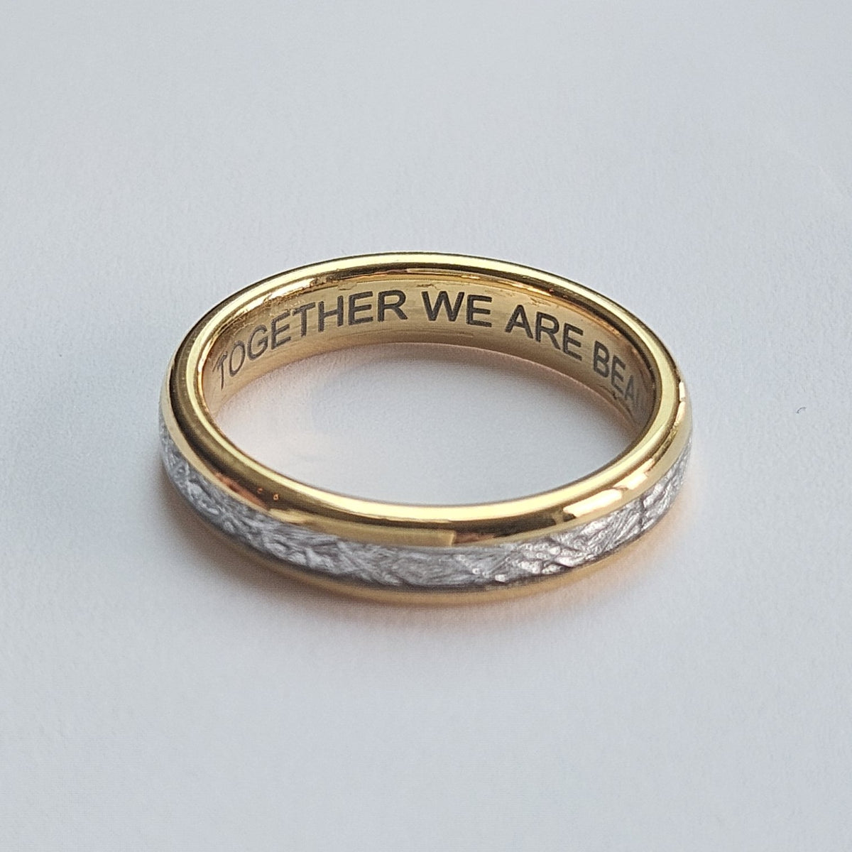 The Golden Steel 4mm Wonder Ring Size O - Clearance 1060
