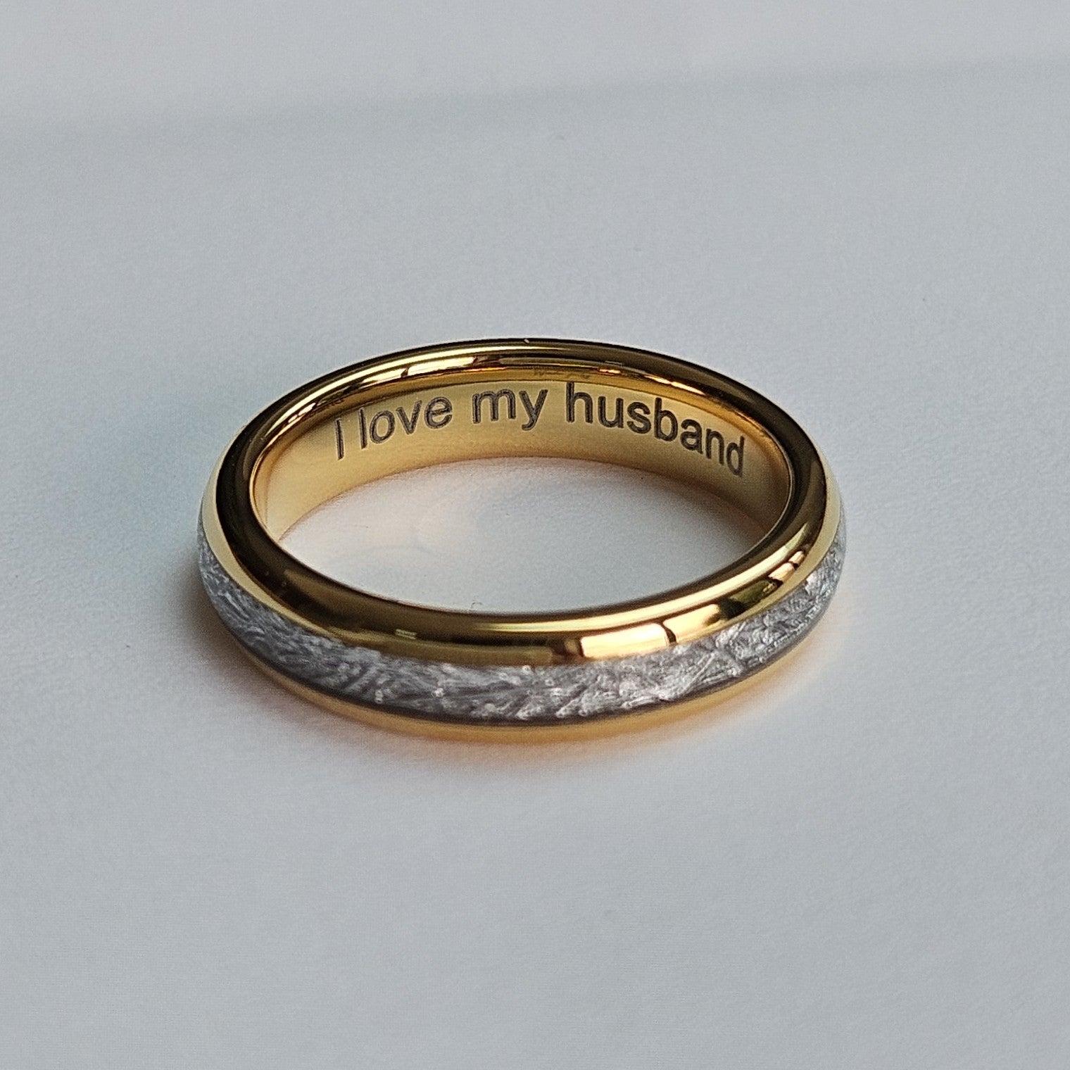 The Golden Steel 4mm Wonder Ring Size L - Clearance 1095