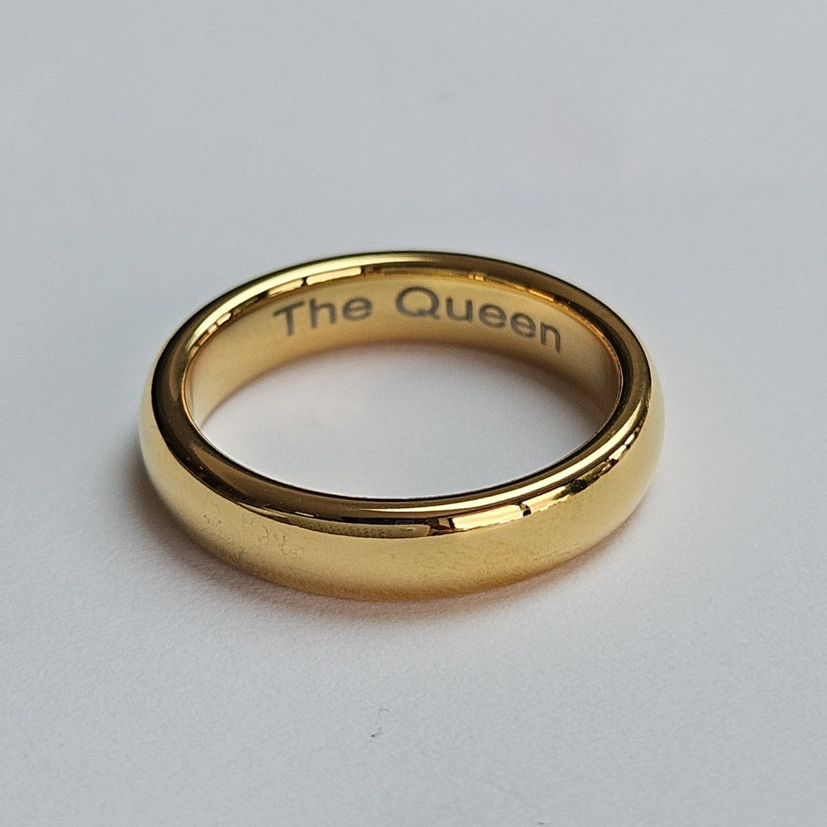 Gold 4mm Wonder Ring Size l - Clearance 1127