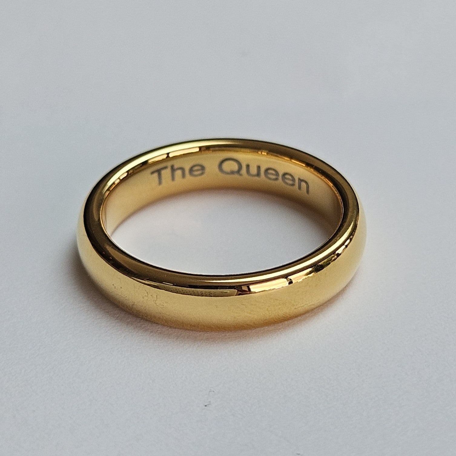 Gold 4mm Wonder Ring Size l - Clearance 1127