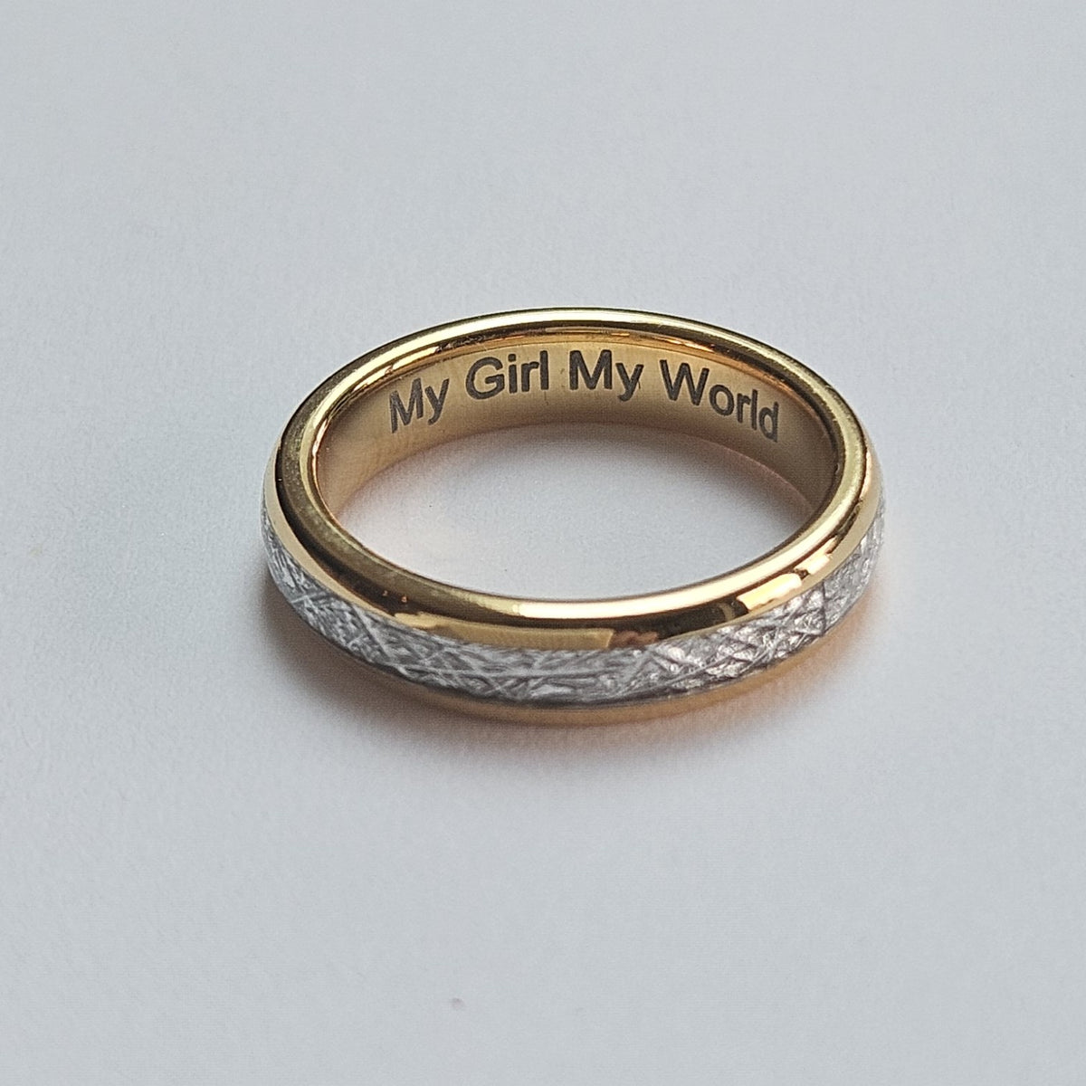 The Golden Steel 4mm Wonder Ring Size K - Clearance 1057