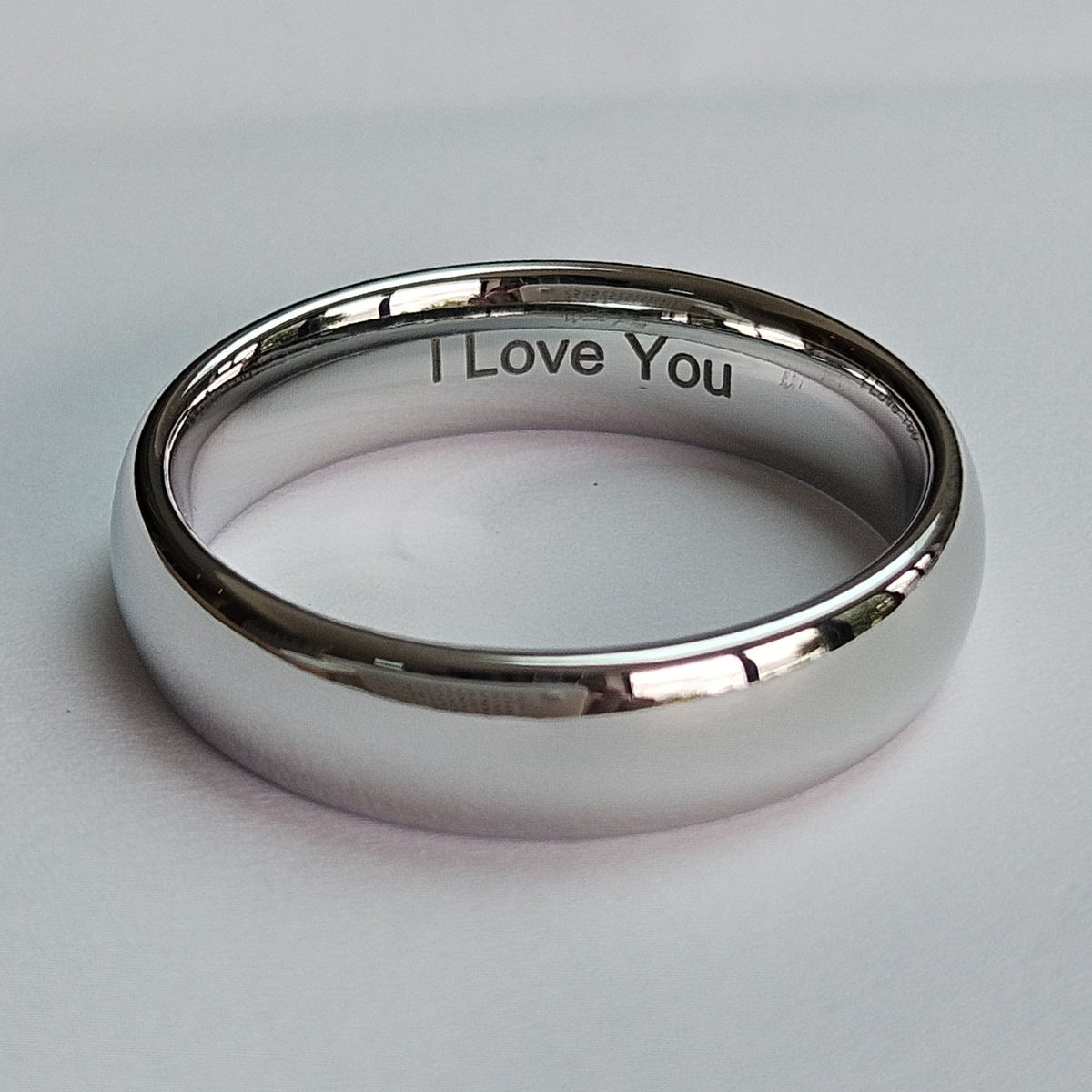 White Gold 6mm Wonder Ring Size Y - Clearance 1097