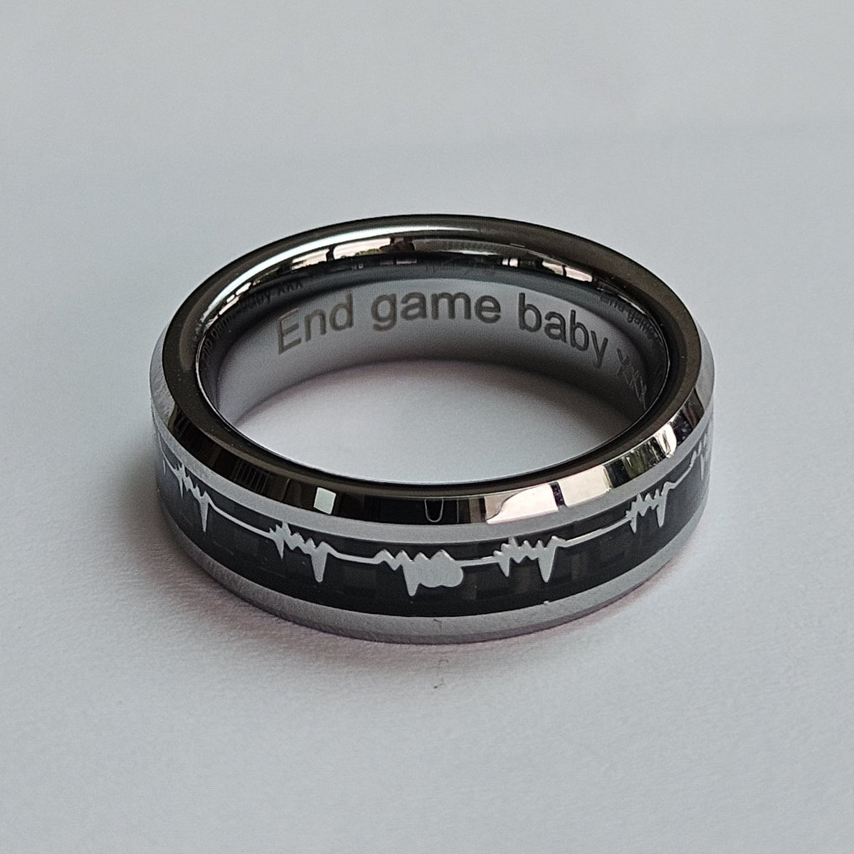 The Loving Heartbeat 6mm Wonder Ring Size K - Clearance  1116