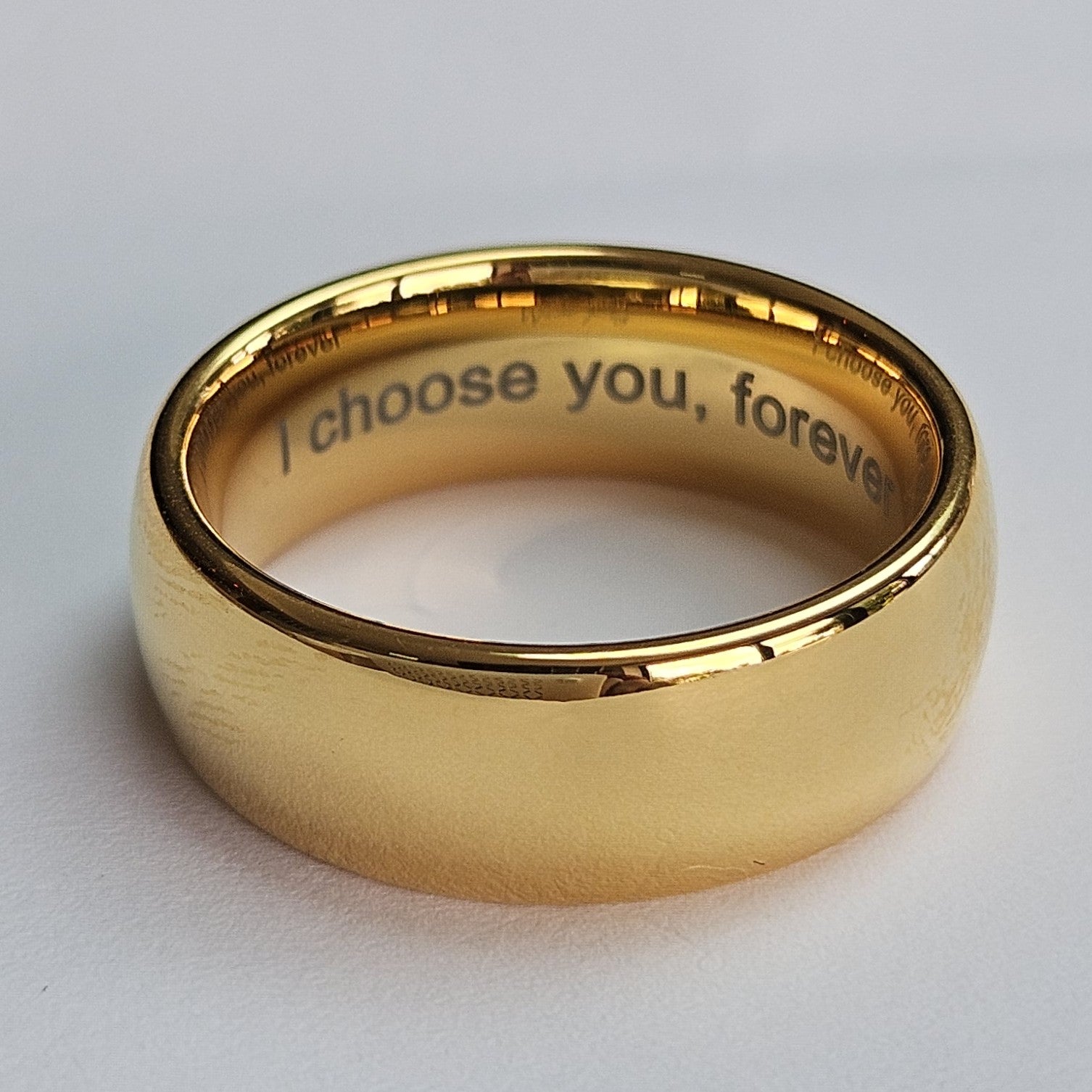 Gold 8mm Wonder Ring Size U - Clearance  1120