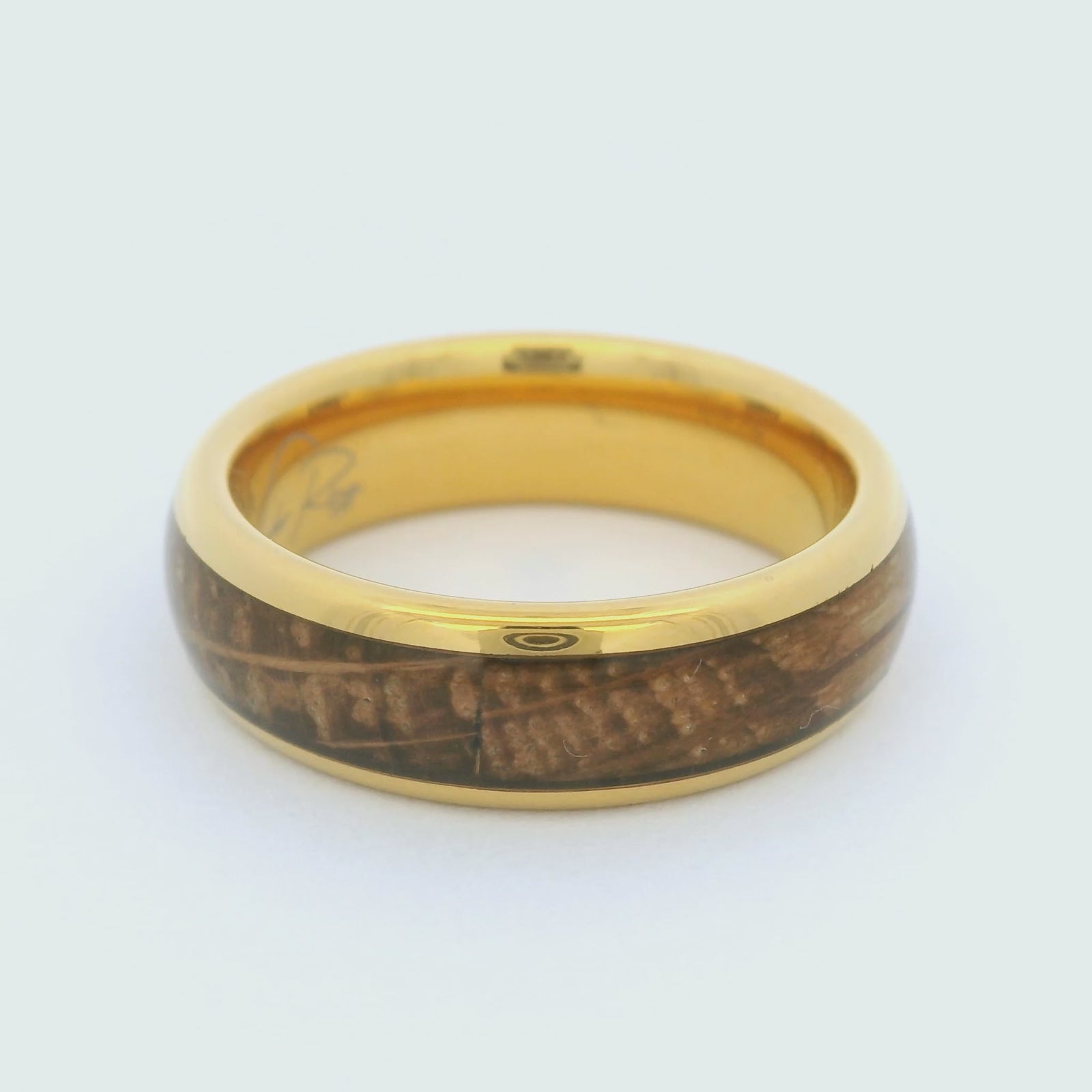 Gold Barrelwood 6mm Wonder Ring