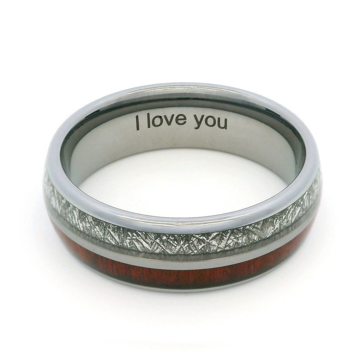 The Wood and Steel 8mm Wonder Ring Size Z+1 - Clearance 1160