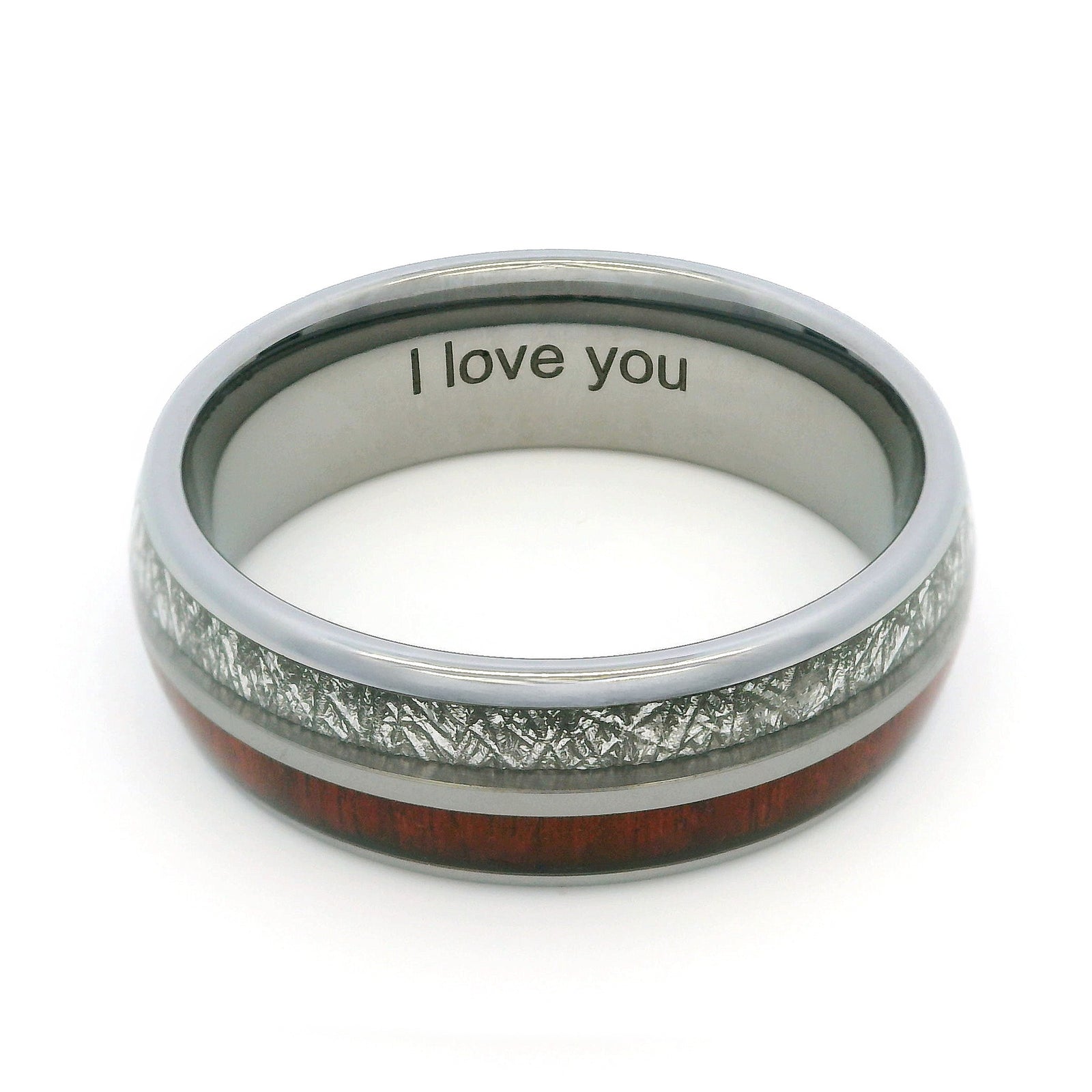 The Wood and Steel 8mm Wonder Ring Size Z+1 - Clearance 1160
