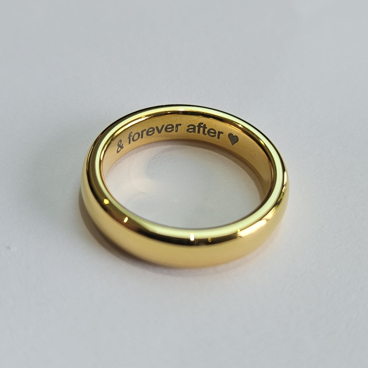 Gold 4mm Wonder Ring Size J - Clearance 1042