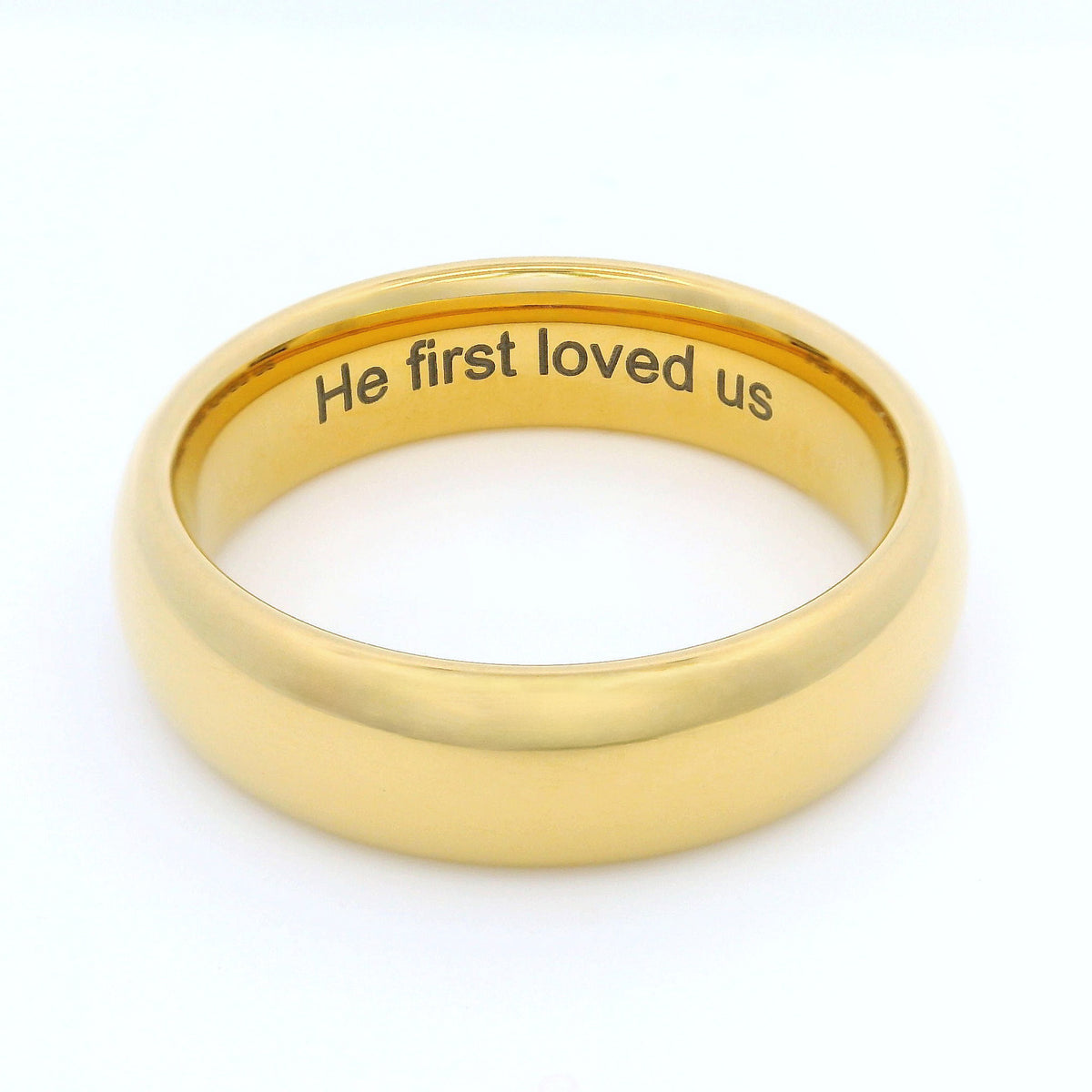 Gold 6mm Wonder Ring Size S - Clearance 1159