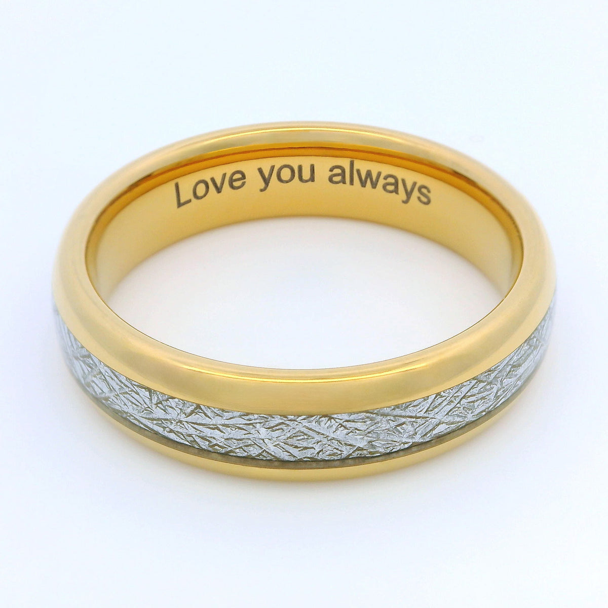 The Golden Steel 6mm Wonder Ring Size X - Clearance 1135