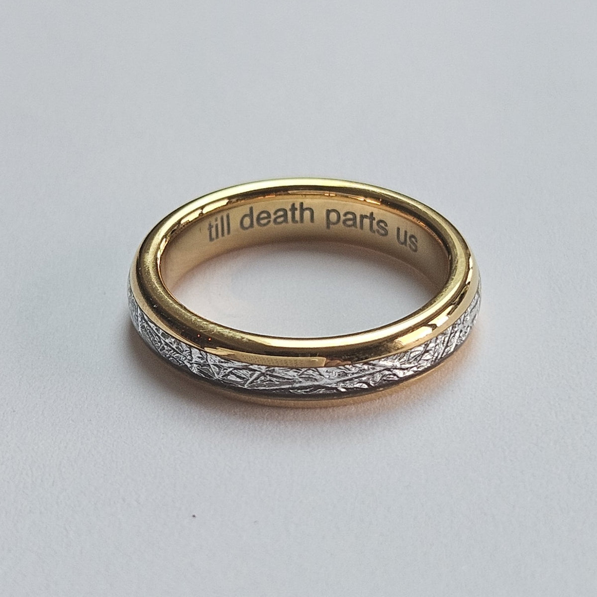 The Golden Steel 4mm Wonder Ring Size L - Clearance 1058
