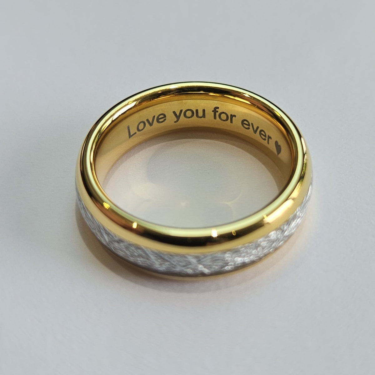 The Golden Steel 6mm Wonder Ring Size N - Clearance 1048