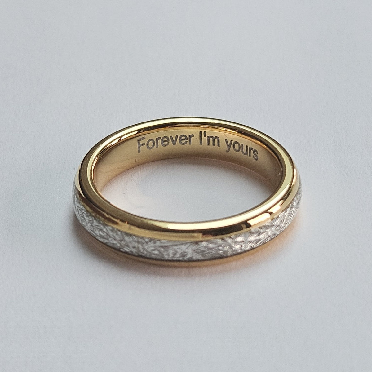 The Golden Steel 4mm Wonder Ring Size M - Clearance 1059