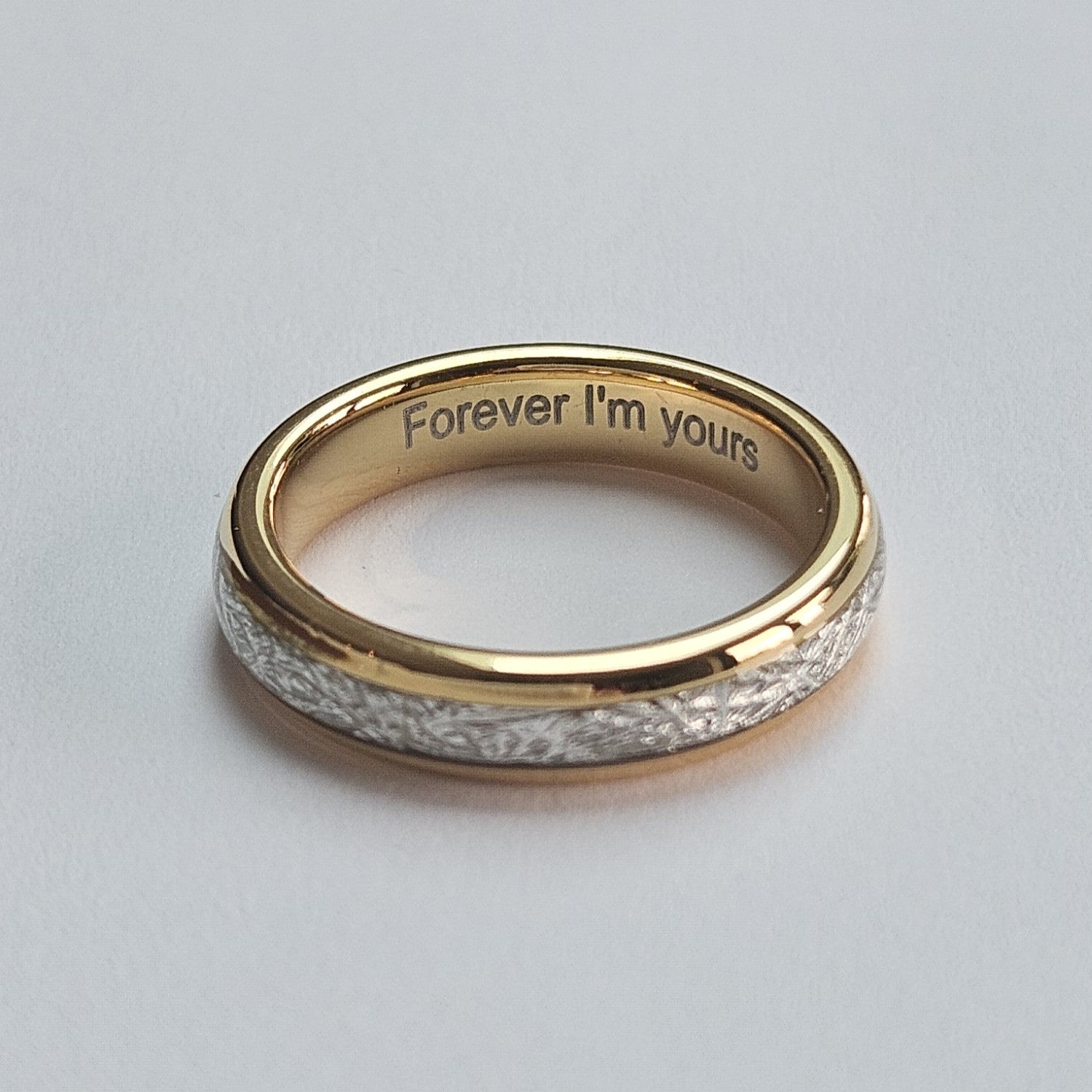 The Golden Steel 4mm Wonder Ring Size M - Clearance 1059