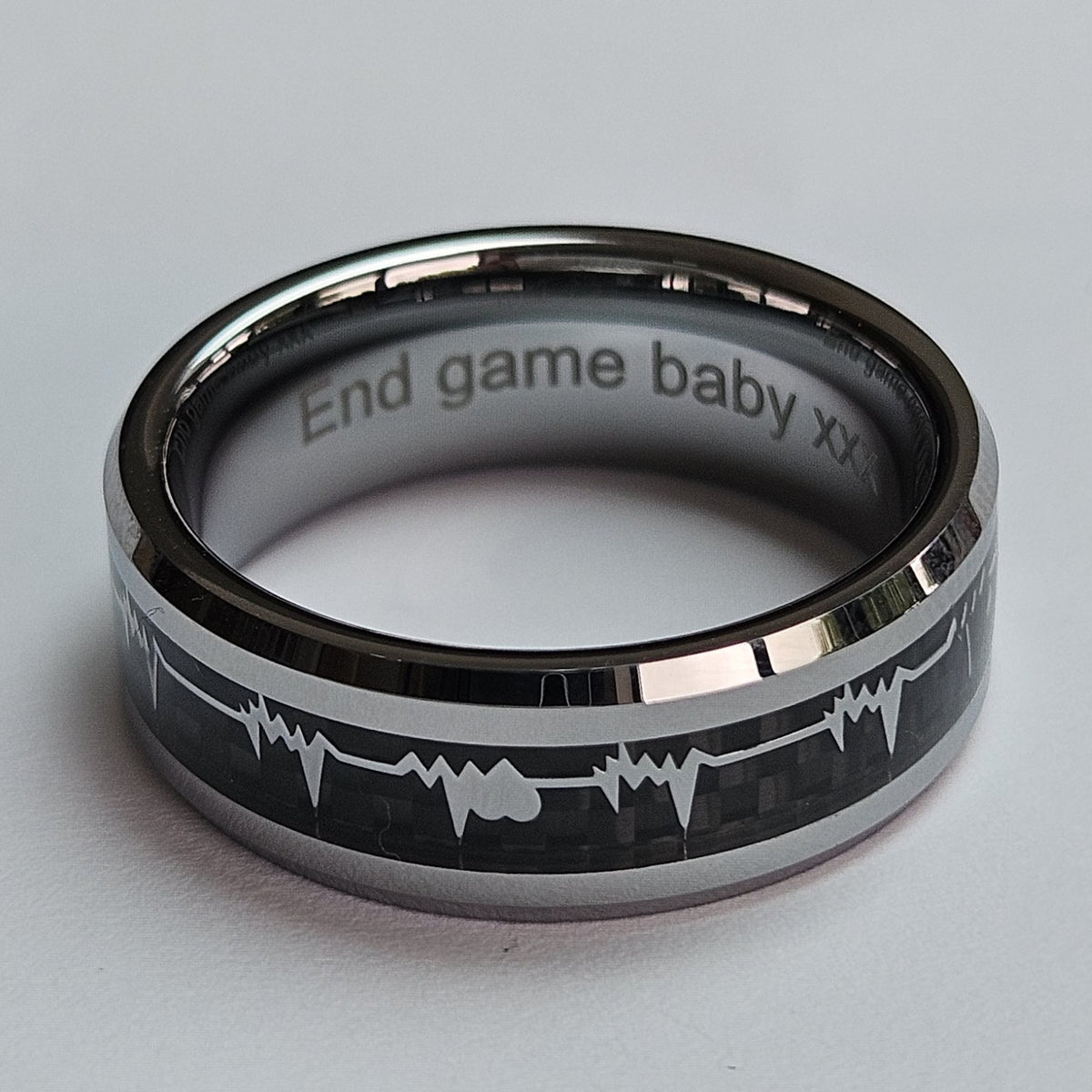 The Loving Heartbeat 8mm Wonder Ring Size V - Clearance 1131